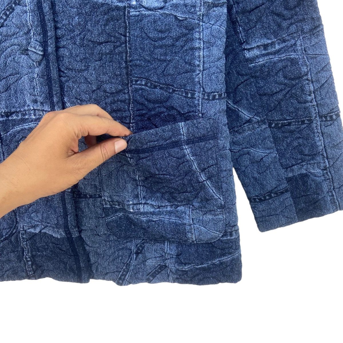 Japanese Brand Hitoshi Tamura Japanese Traditional Pleated Kogin Indigo Size S / US 4 / IT 40 - 9 Thumbnail