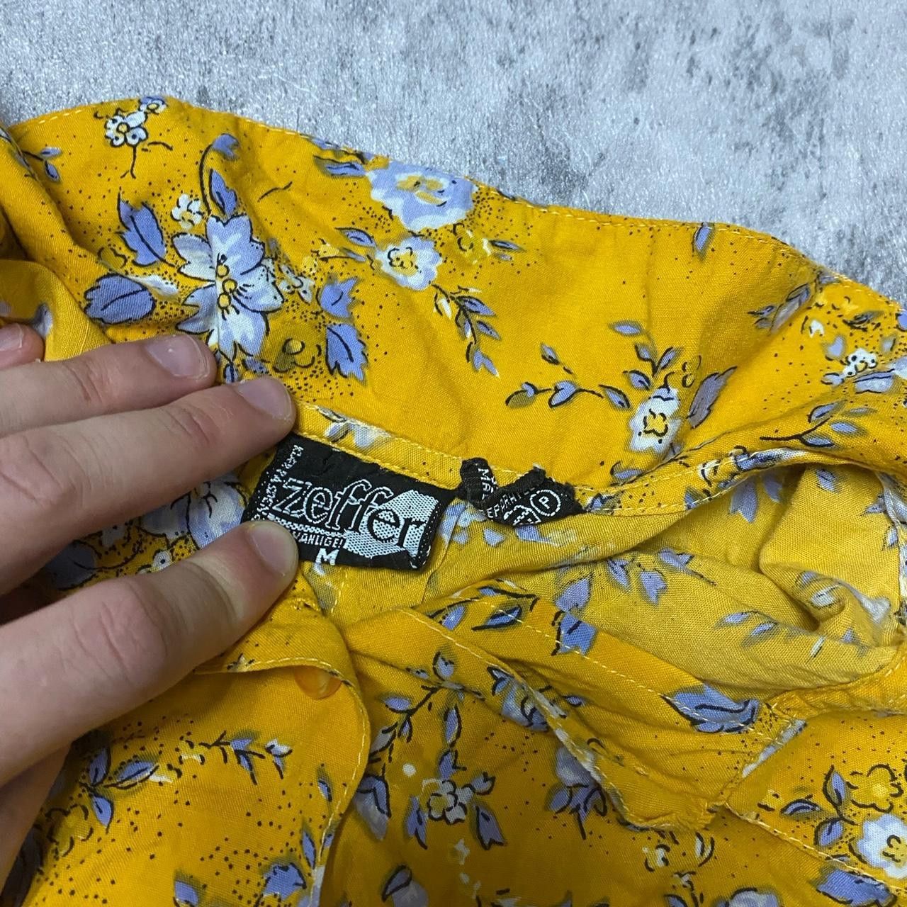 Other Yellow floral button-up blouse #floral #blouse Size US M / EU 48-50 / 2 - 3 Thumbnail