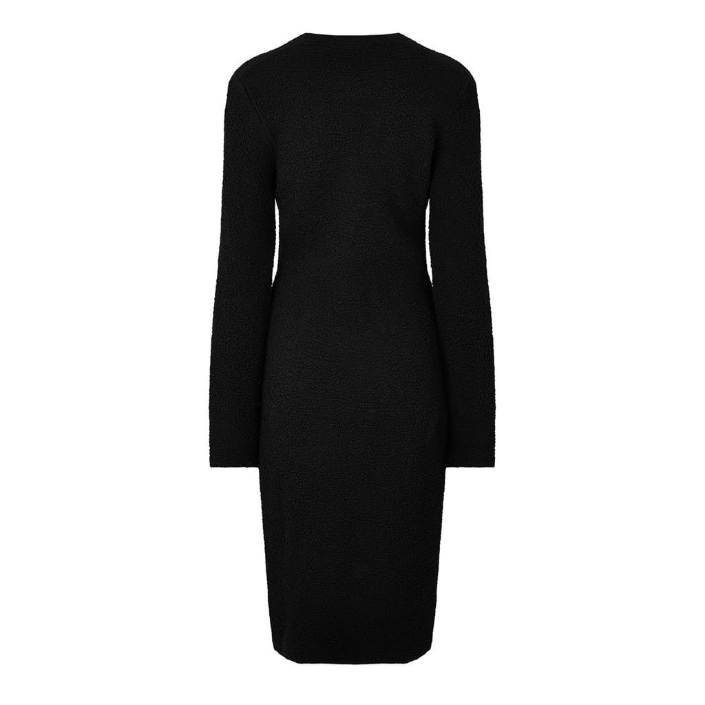 Bottega Veneta Bottega Veneta Square Neck Midi Sweater Dress in Black Size S / US 4 / IT 40 - 3 Thumbnail