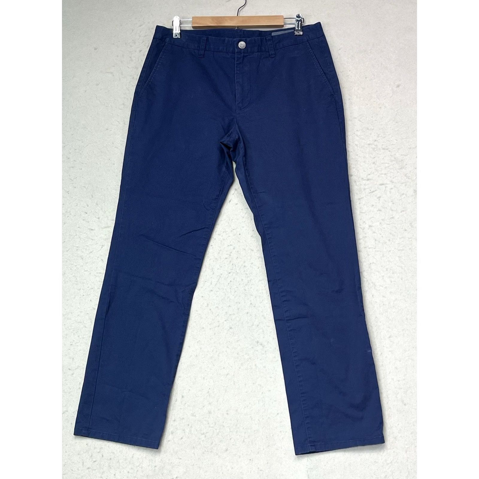 Bonobos Bonobos Pants Mens 33 x 30 Blue Slim Straight Leg Chinos Flat Front Weekday Warrior Size US 33 - 2 Thumbnail