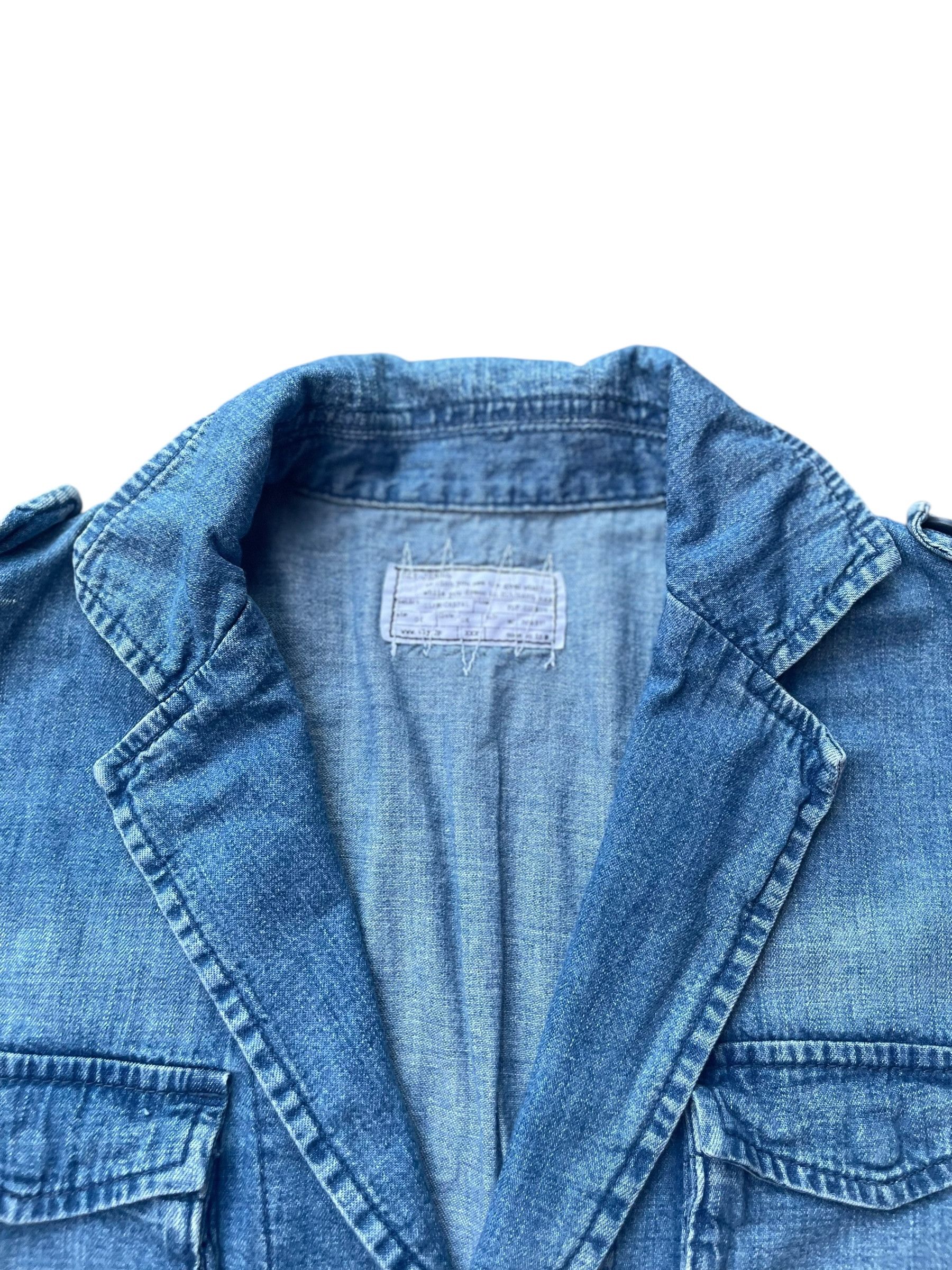 SLY Sly Jeans Military M65 Style Denim Jacket Size US M / EU 48-50 / 2 - 4 Thumbnail