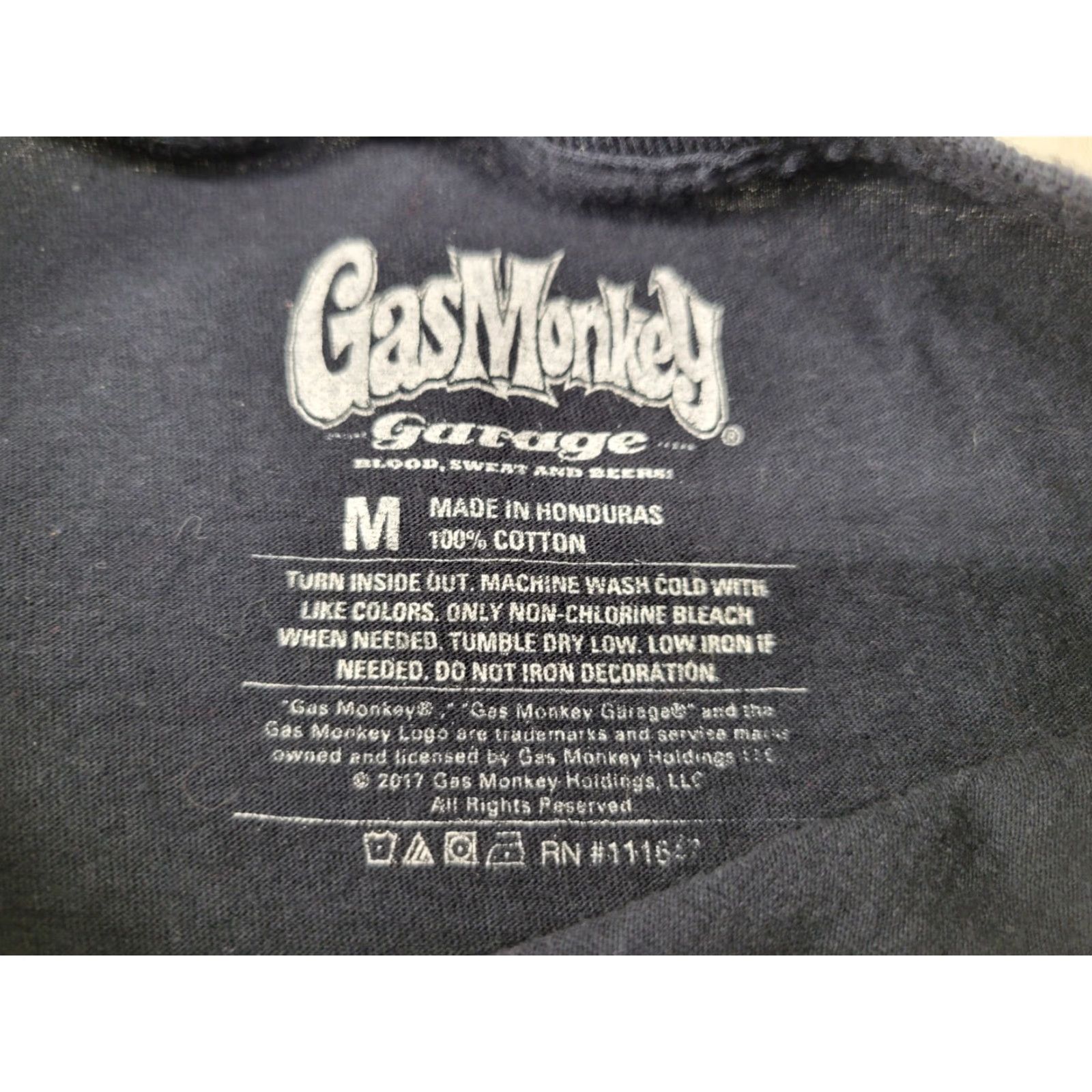 GAS Gas Monkey Garage Black Camo Logo Long Sleeve Shirt M Adult Mens Size US M / EU 48-50 / 2 - 8 Thumbnail