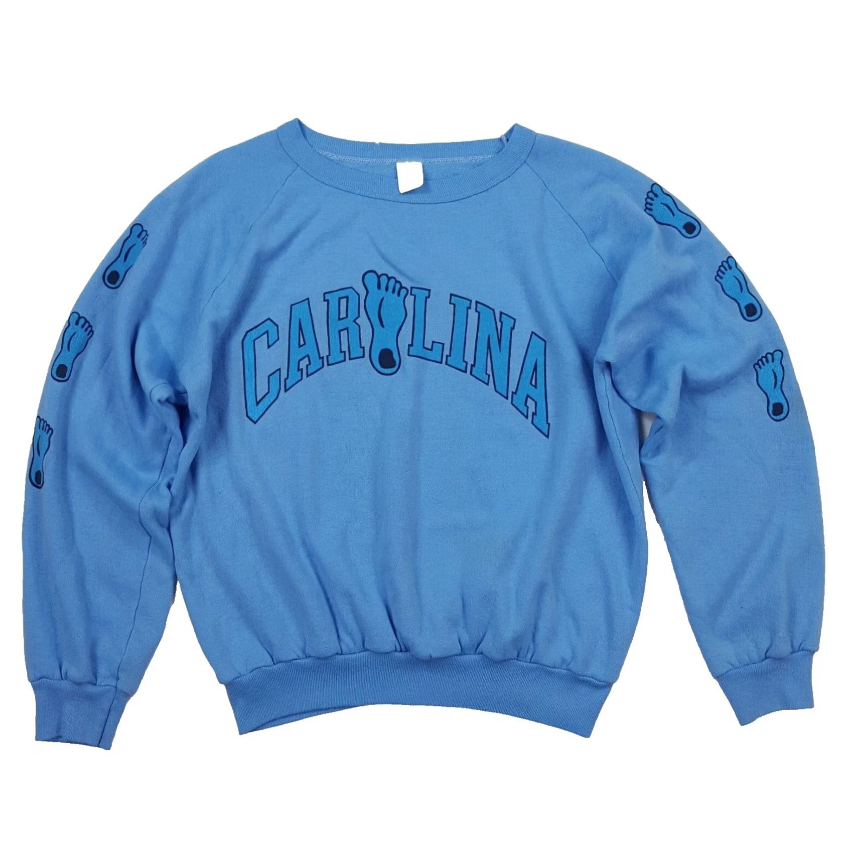 Vintage VINTAGE North Carolina Tar Heels NCAA Crewneck Sweatshirt S Blue 80s Basketball Womens/Unisex Size US S / EU 44-46 / 1 - 2 Thumbnail