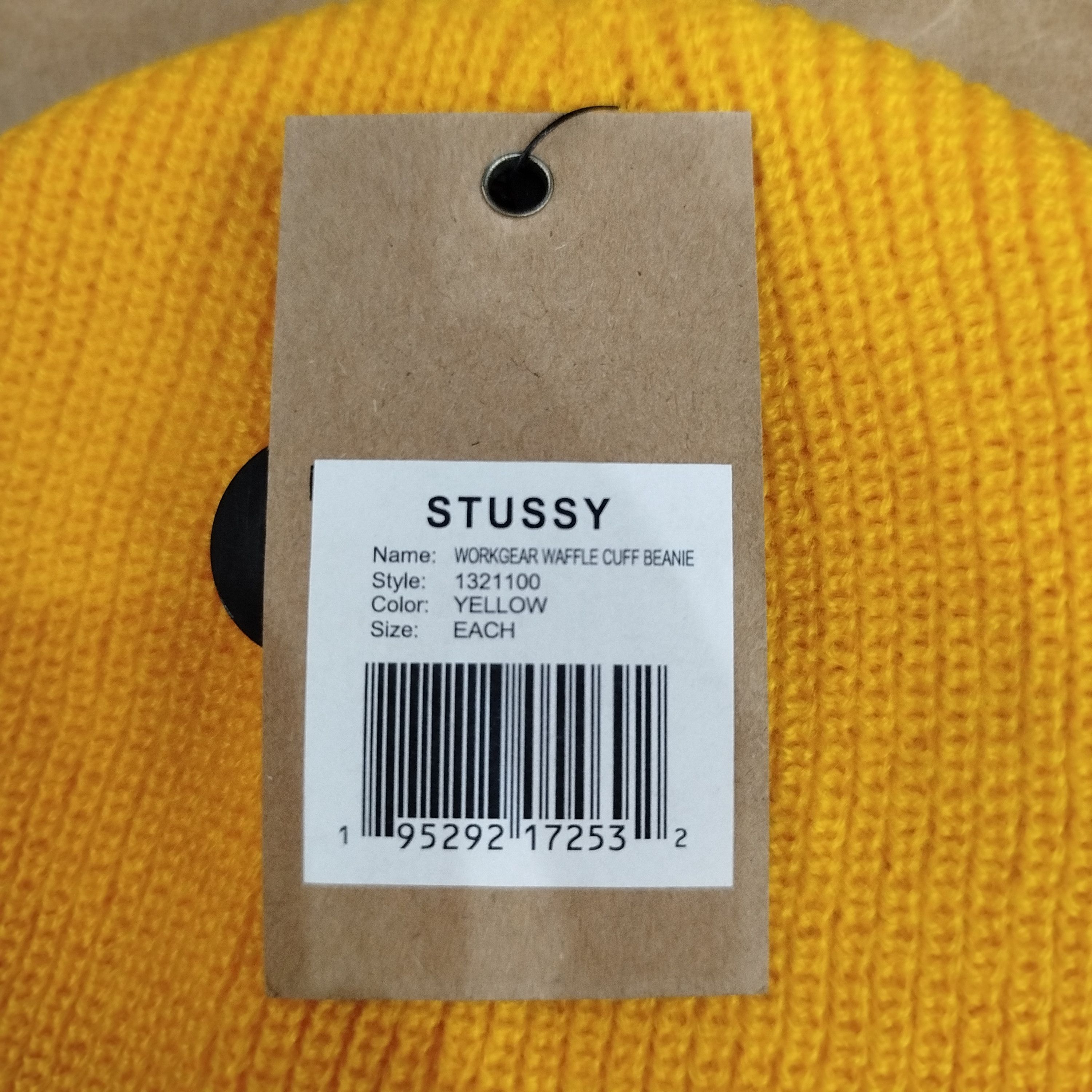 Stussy STUSSY WORKGEAR WAFFLE CUFF BEANIE Size ONE SIZE - 3 Thumbnail
