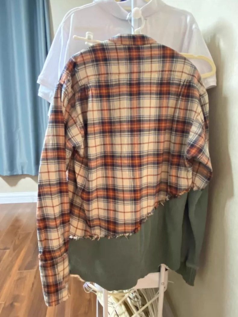 Greg Lauren greg lauren Splicing old fabric shirt 2506-Nextarrow Size US M / EU 48-50 / 2 - 2 Thumbnail