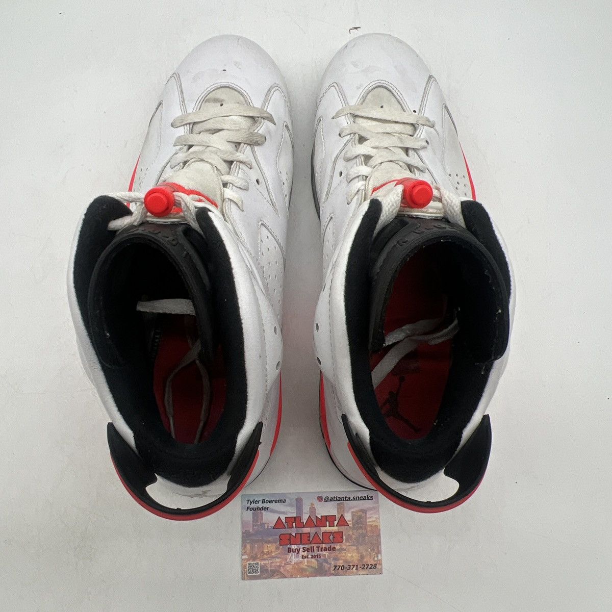 Jordan Brand Air Jordan 6 white infrared Size US 11 / EU 44 - 6 Thumbnail