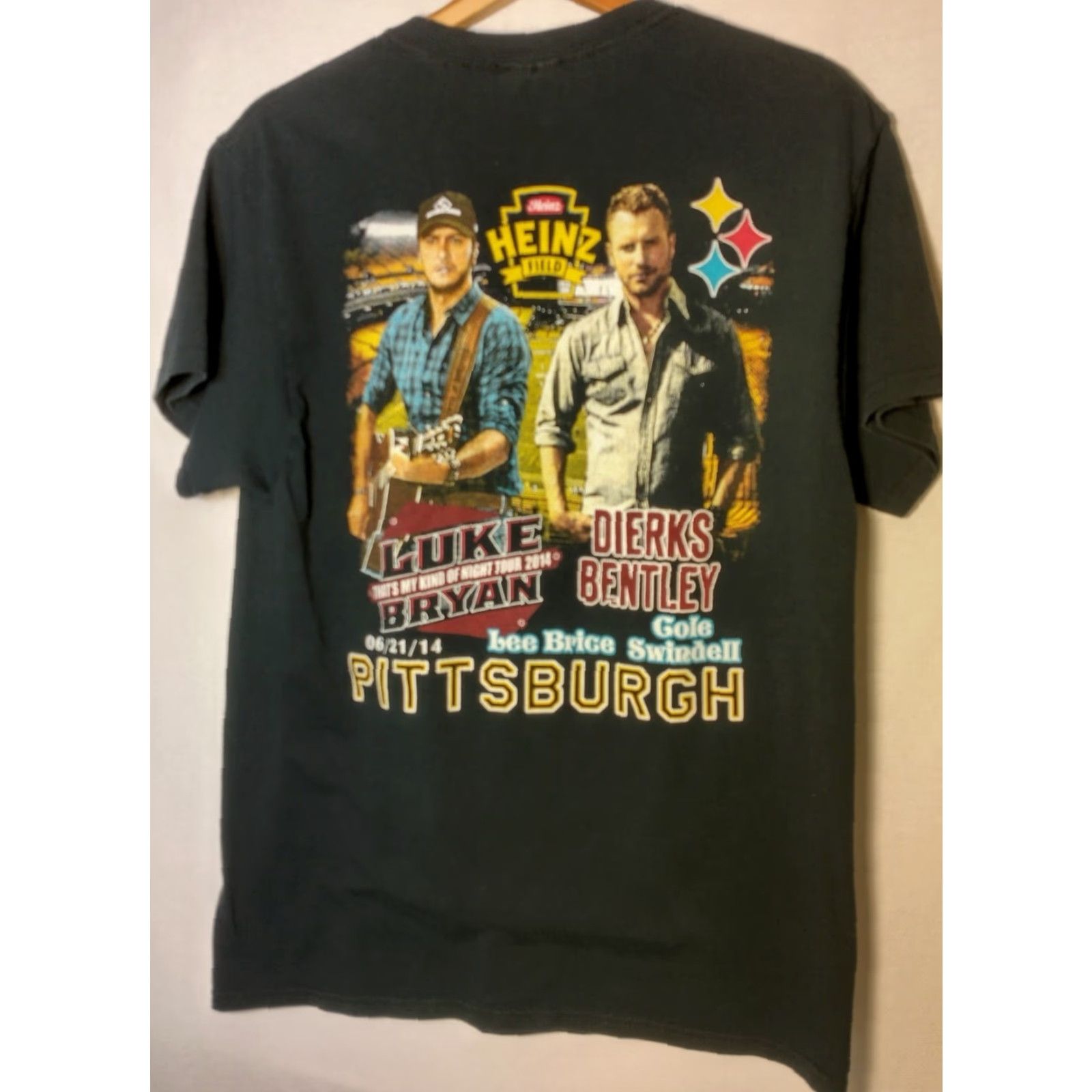 Vintage Luke Bryan Dierks Bentley Tour Shirt Men M Black 2010s Concert Country Music Mens Shirt Size US M / EU 48-50 / 2 - 3 Thumbnail