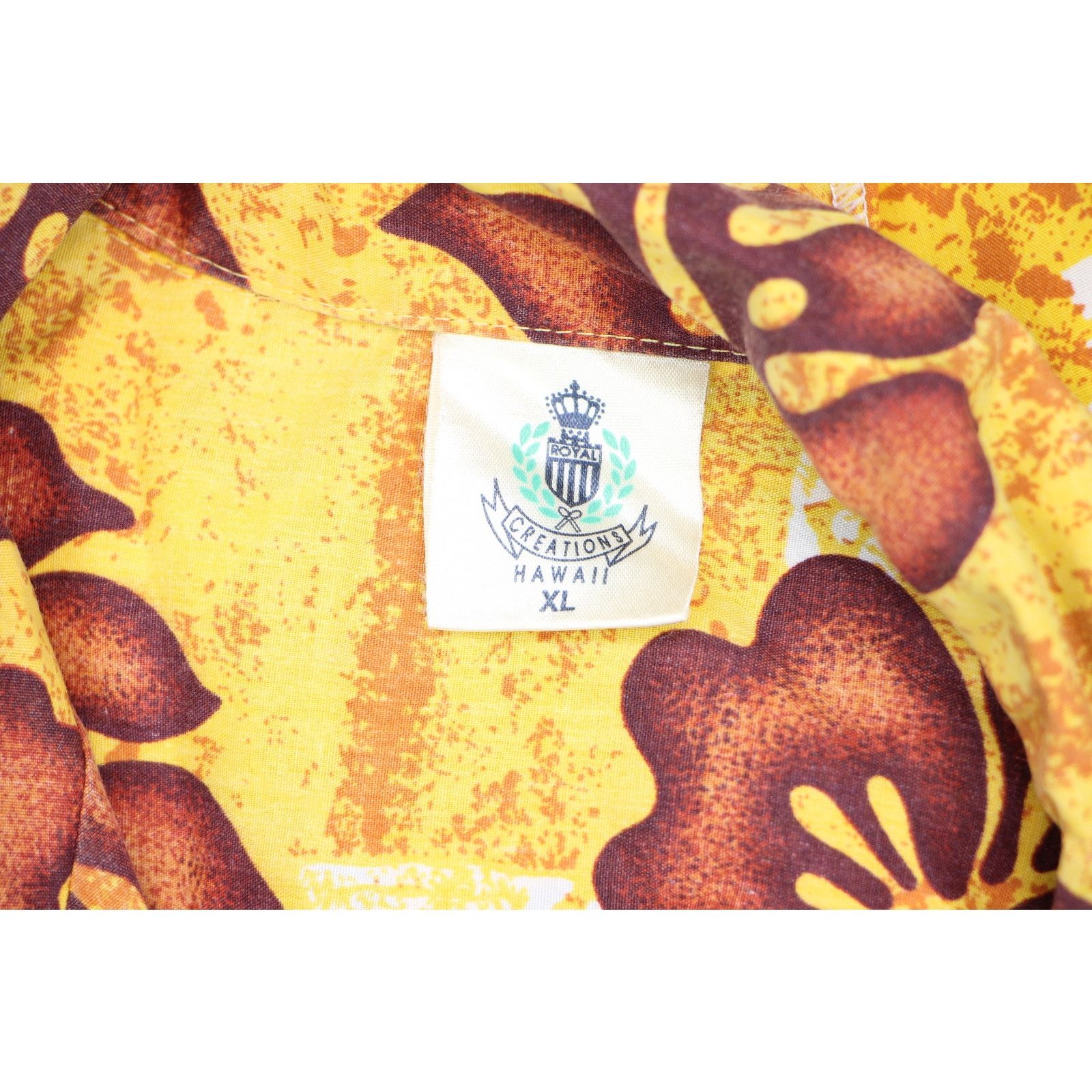 Vintage Vintage Yellow Hibiscus Flower Tribal Aloha Hawaiian Shirt Size US M / EU 48-50 / 2 - 3 Thumbnail