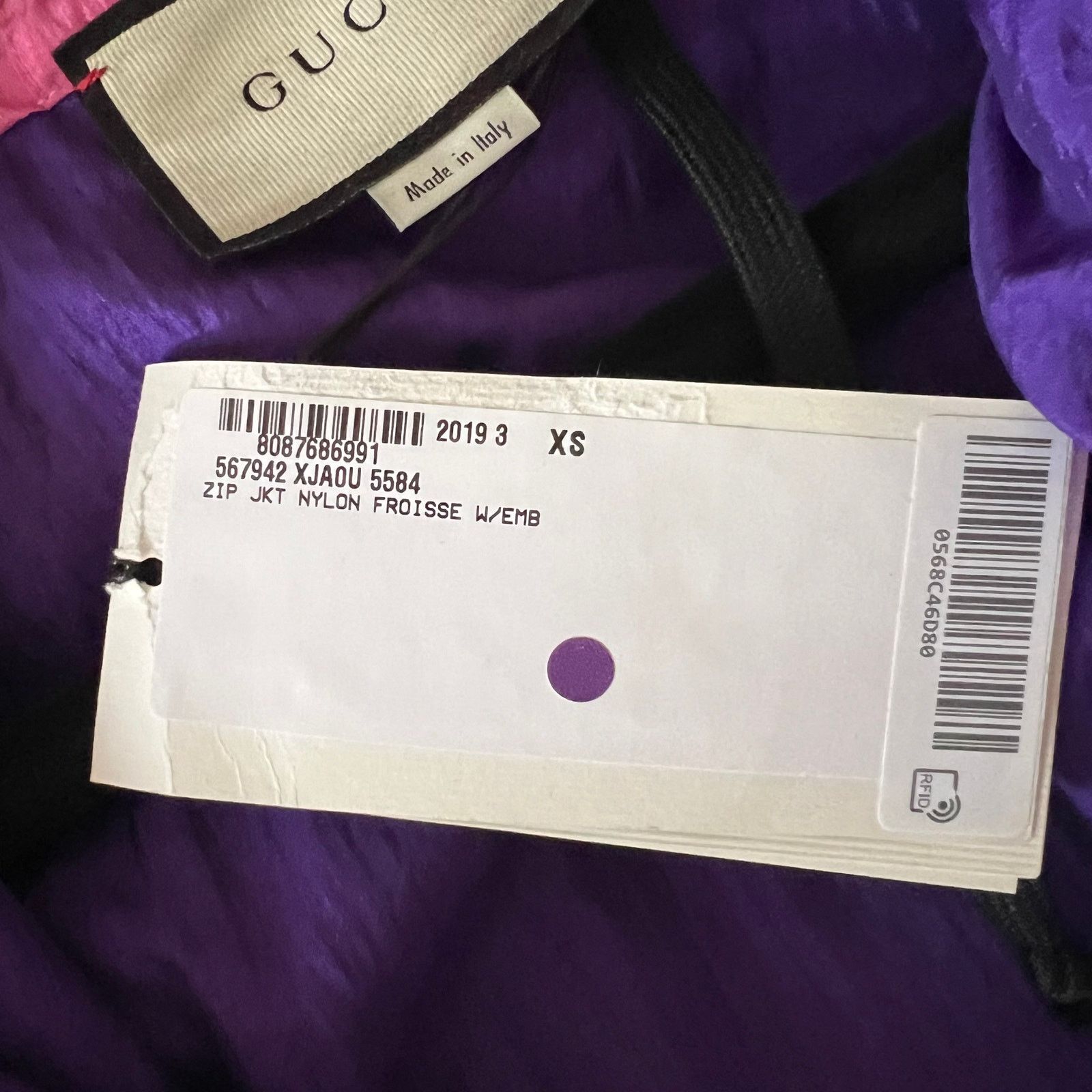 Gucci GUCCI Embellished Printed Hood Bomber Jacket w/ Tags, XS Size XS / US 0-2 / IT 36-38 - 9 Thumbnail