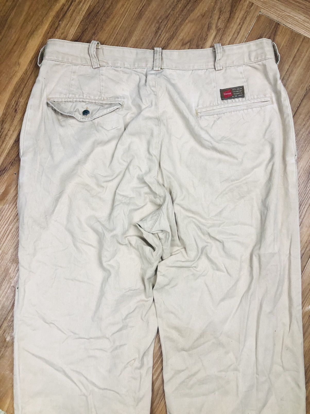 Hanes Unique Hanes Khaki Patchwork Pants Distressed (37) Size US 35 - 14 Thumbnail