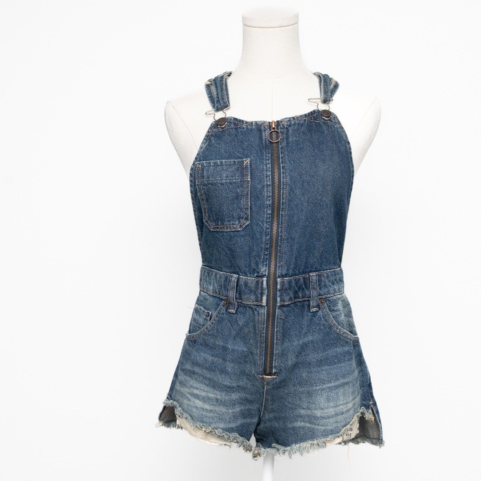 Free People Free People. New! Sunkissed Short Overalls Size 25" / US 0 / IT 36 - 2 Thumbnail