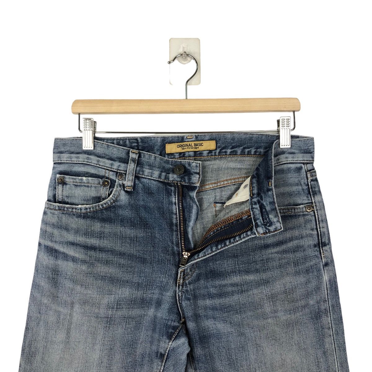 Japanese Brand 🔥RARE DISTRESSED DENIM JEANS PUNK STYLE UNIQLO JAPAN S-001 Size US 30 / EU 46 - 5 Thumbnail