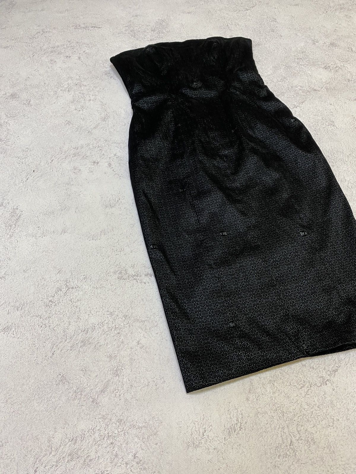 Roberto Cavalli Vintage Just Cavalli Velvet Monogram Corset Mini Dress Size S / US 4 / IT 40 - 3 Thumbnail