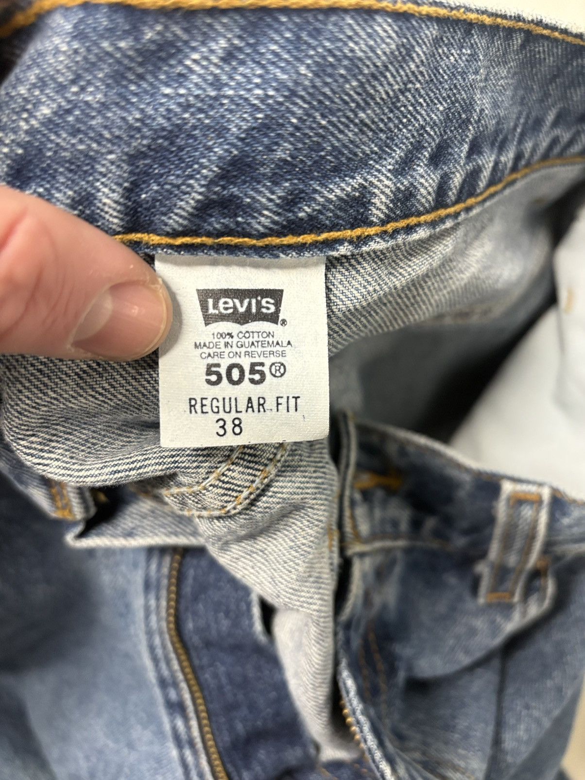 Levi's Vintage 90s Levi’s 505 Light Wash Denim Shorts Jorts Size 38 Size US 38 / EU 54 - 6 Thumbnail