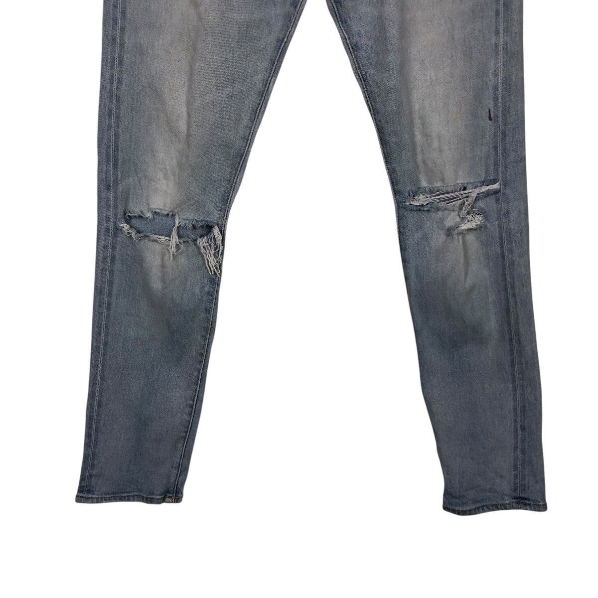 Japanese Brand SHIPS “Destroyed Knee” Slim Denim Issey Miyake Size 30" / US 8 / IT 44 - 6 Thumbnail