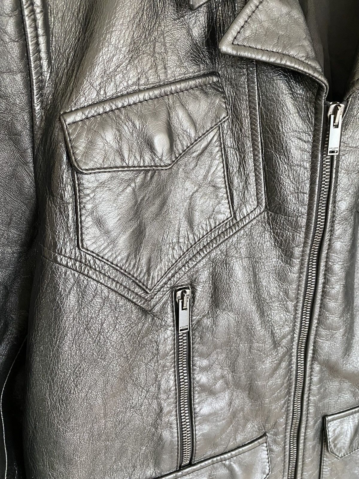 Saint Laurent Paris Saint Laurent Lenny Kravitz leather jacket iconic grail 50 Size US M / EU 48-50 / 2 - 9 Thumbnail