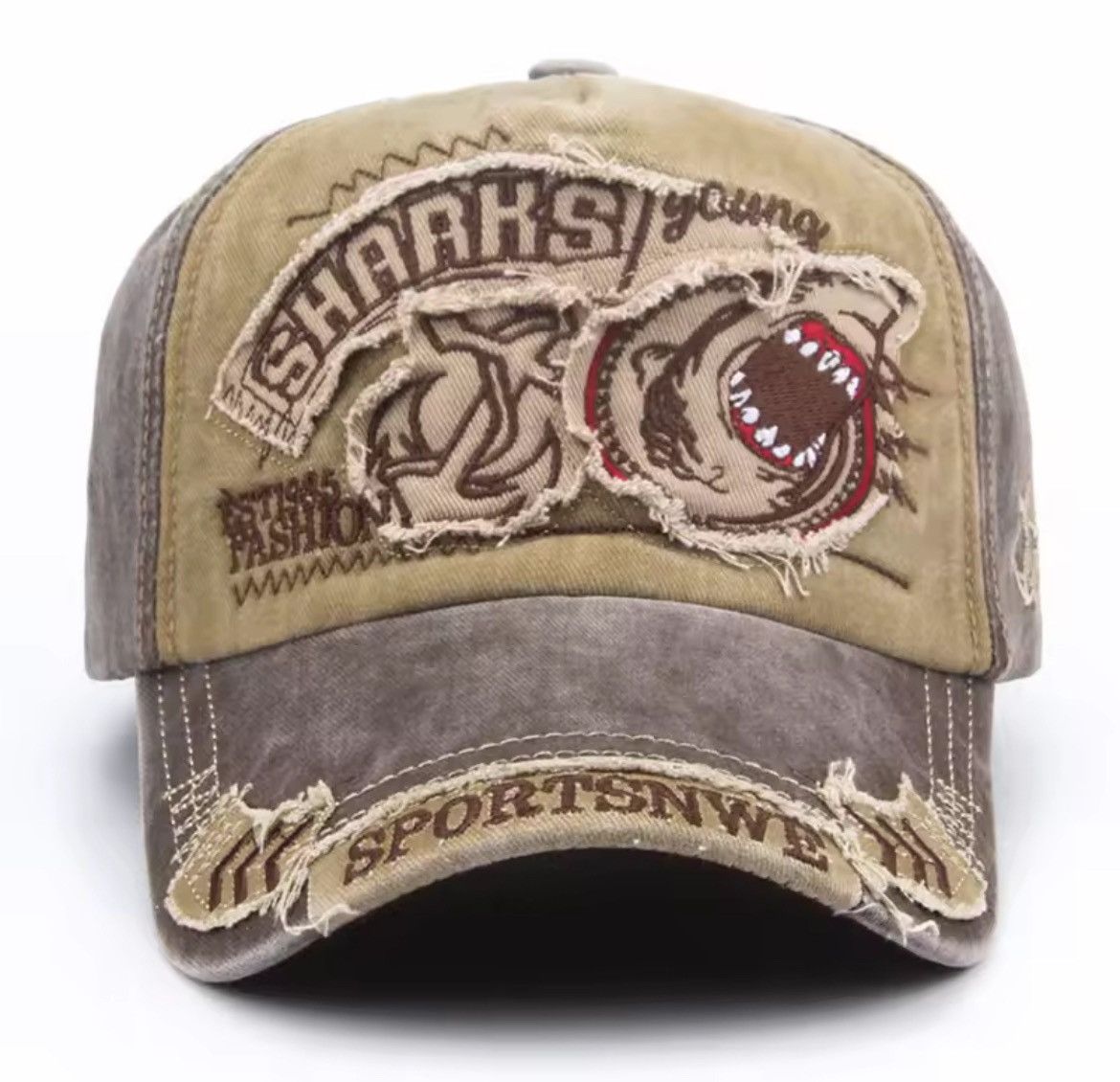 Other Shark Embroidery Casual Baseball Cap Hat Size ONE SIZE - 1 Thumbnail