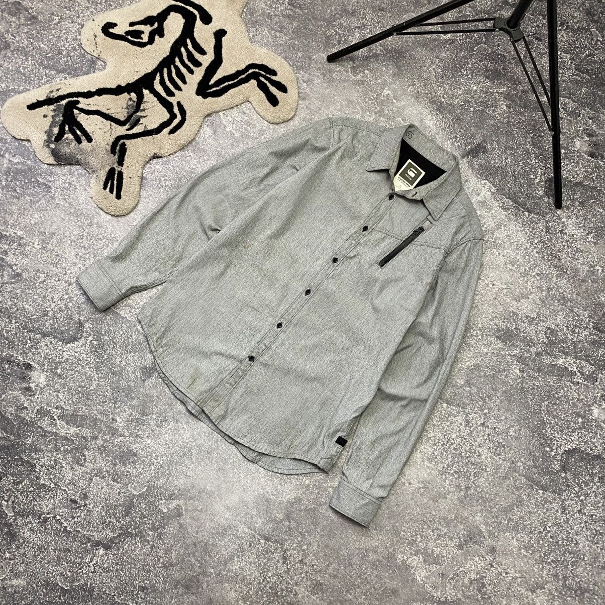 G-Star Vintage G-Star Raw Small logo streetwear button overshirt Size US L / EU 52-54 / 3 - 1 Thumbnail