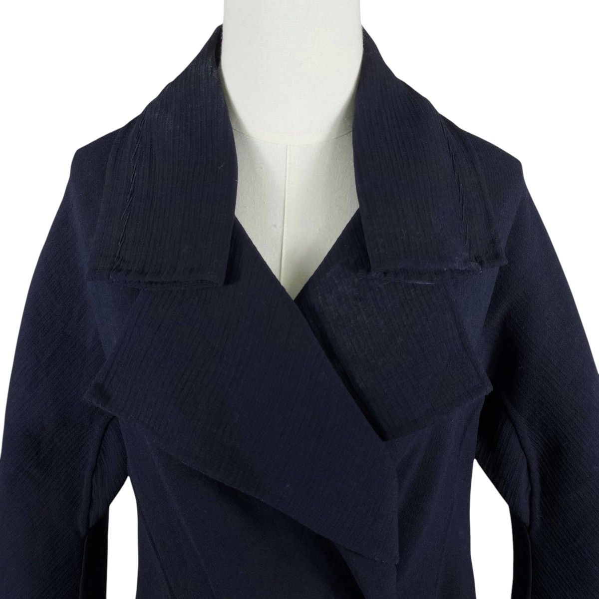 Yohji Yamamoto Vintage Yohji Yamamoto Signature Wide Collar Coat Jacket Size S / US 4 / IT 40 - 4 Thumbnail