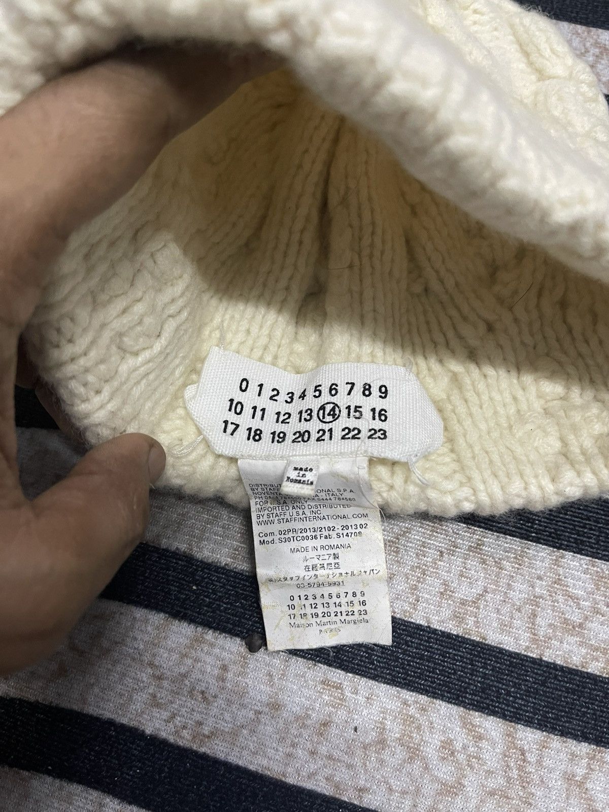 Maison Margiela MM14 MAISON MARTIN MARGEILA KNIT WOOL BEANIE HAT Size ONE SIZE - 7 Thumbnail