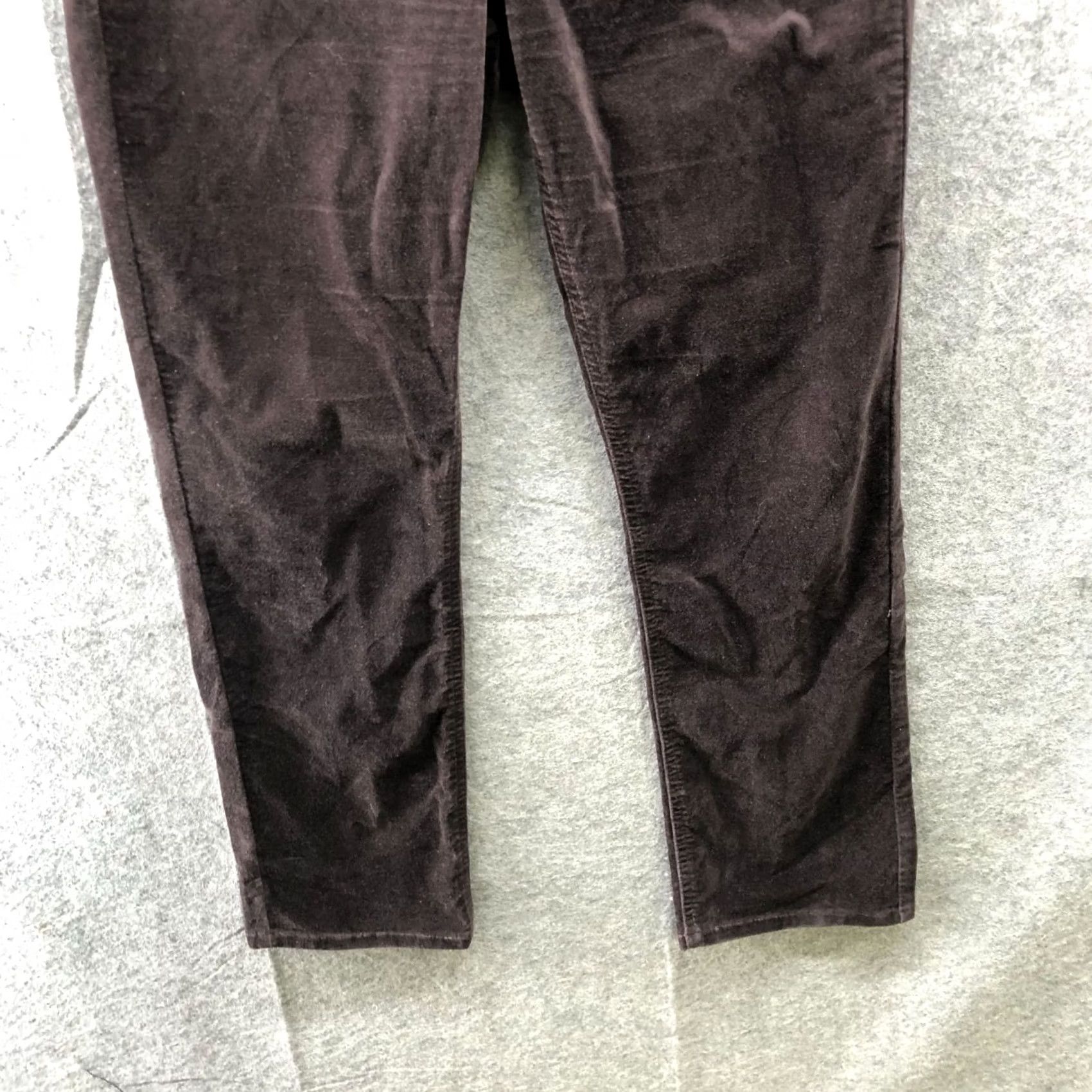 Gap Gap Mid Rise Velvet Vintage Slim Jeans Womens 30 10S Brown Stretch 10 Short Jeans Size 32" / US 10 / IT 46 - 4 Thumbnail