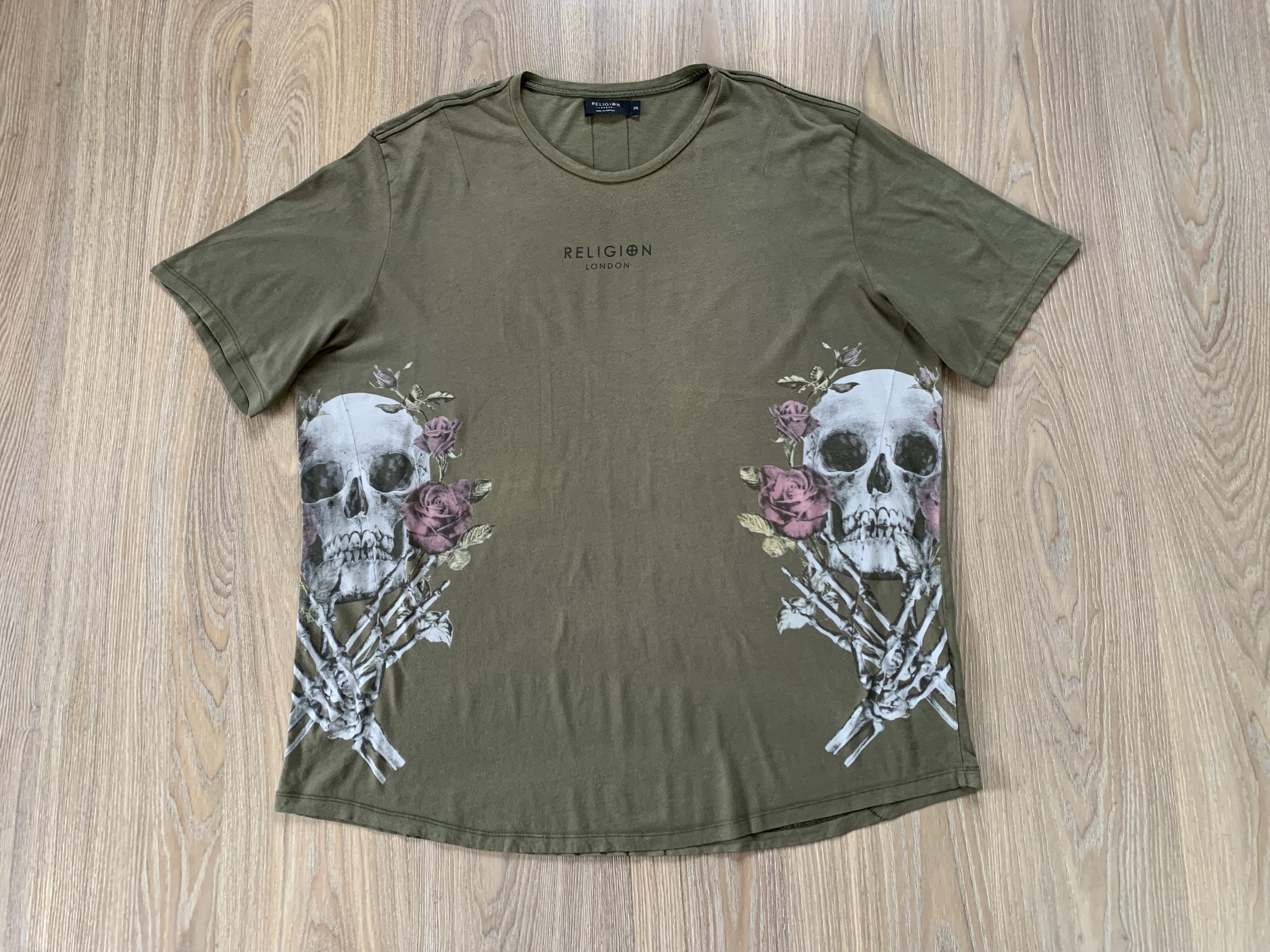 Japanese Brand × True Religion True Religion Skull Printed T Shirt Size US XXL / EU 58 / 5 - 2 Thumbnail