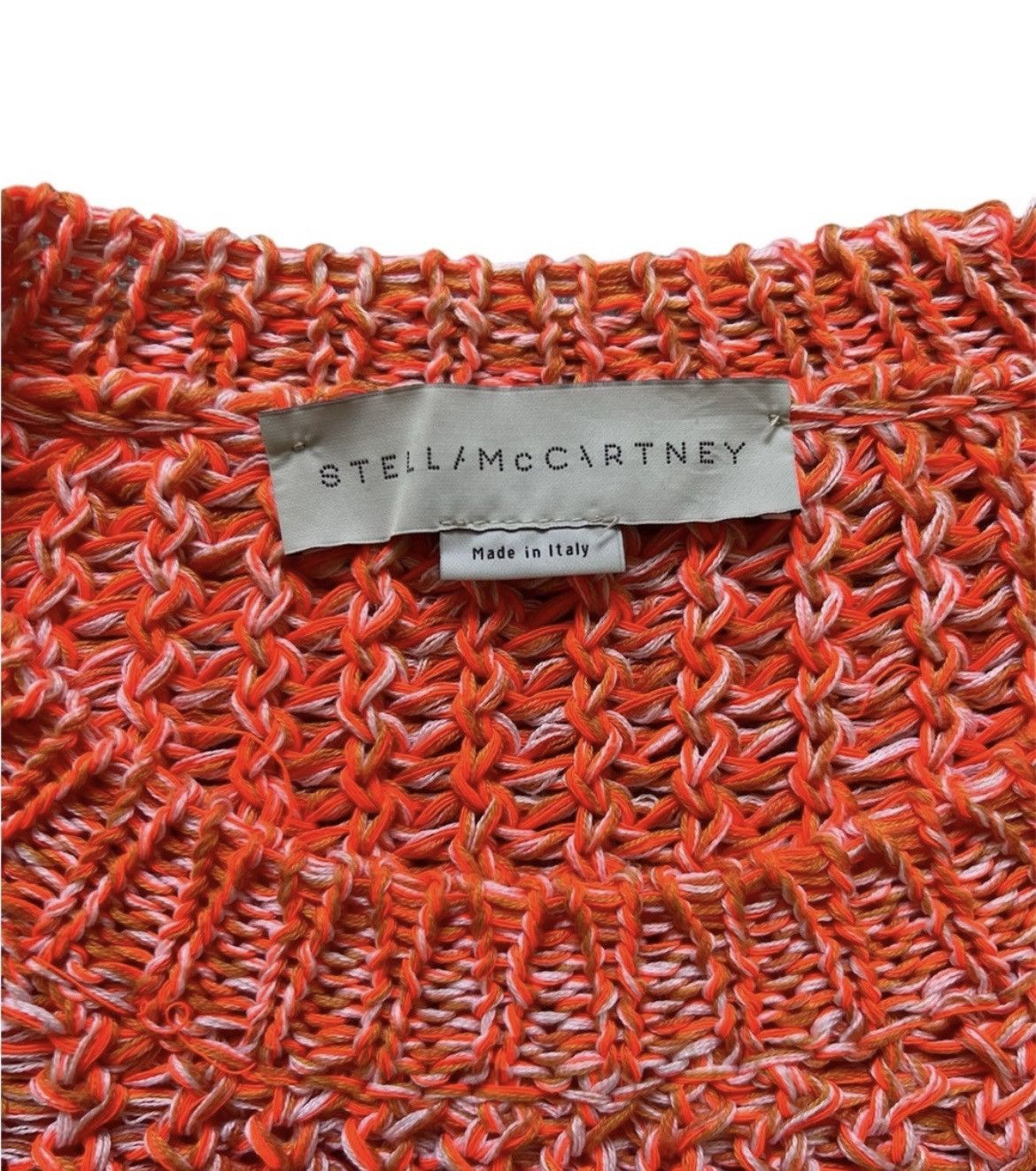 Stella McCartney Stella McCartney Orange Loose Knit Sweater Dress/Tunic | S Size S / US 4 / IT 40 - 4 Thumbnail