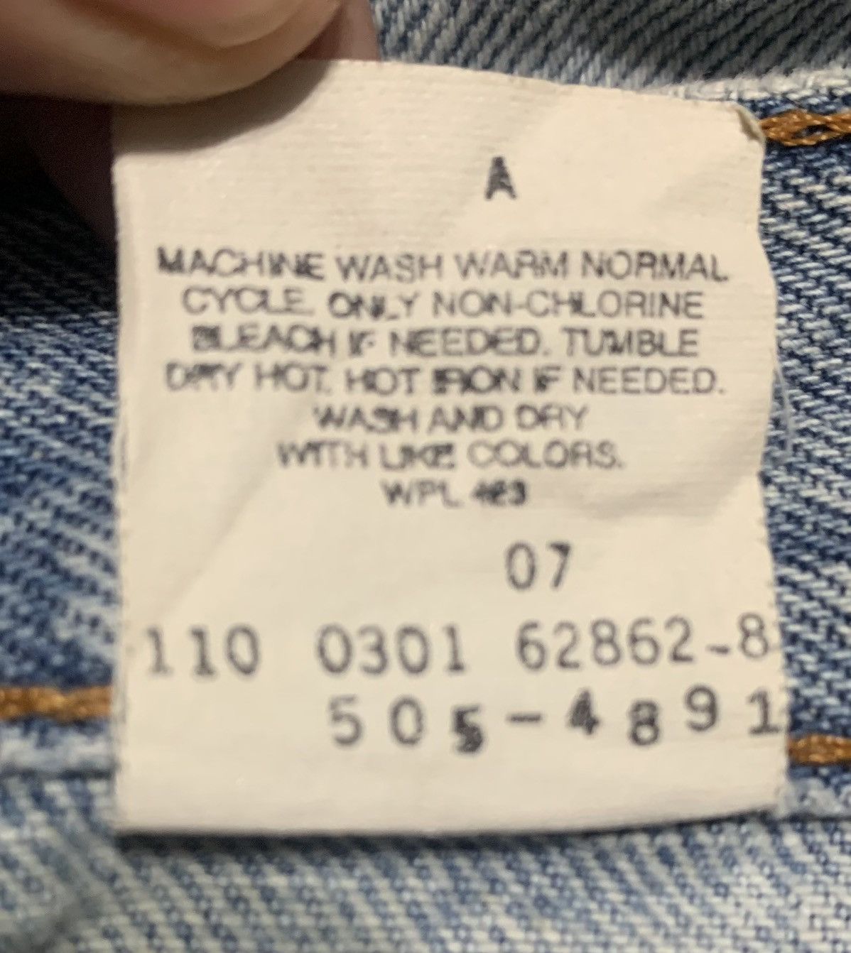 Levi's Vintage 90s Levis 505 Regular Faded Blue Jeans Distressed Size US 31 - 15 Thumbnail