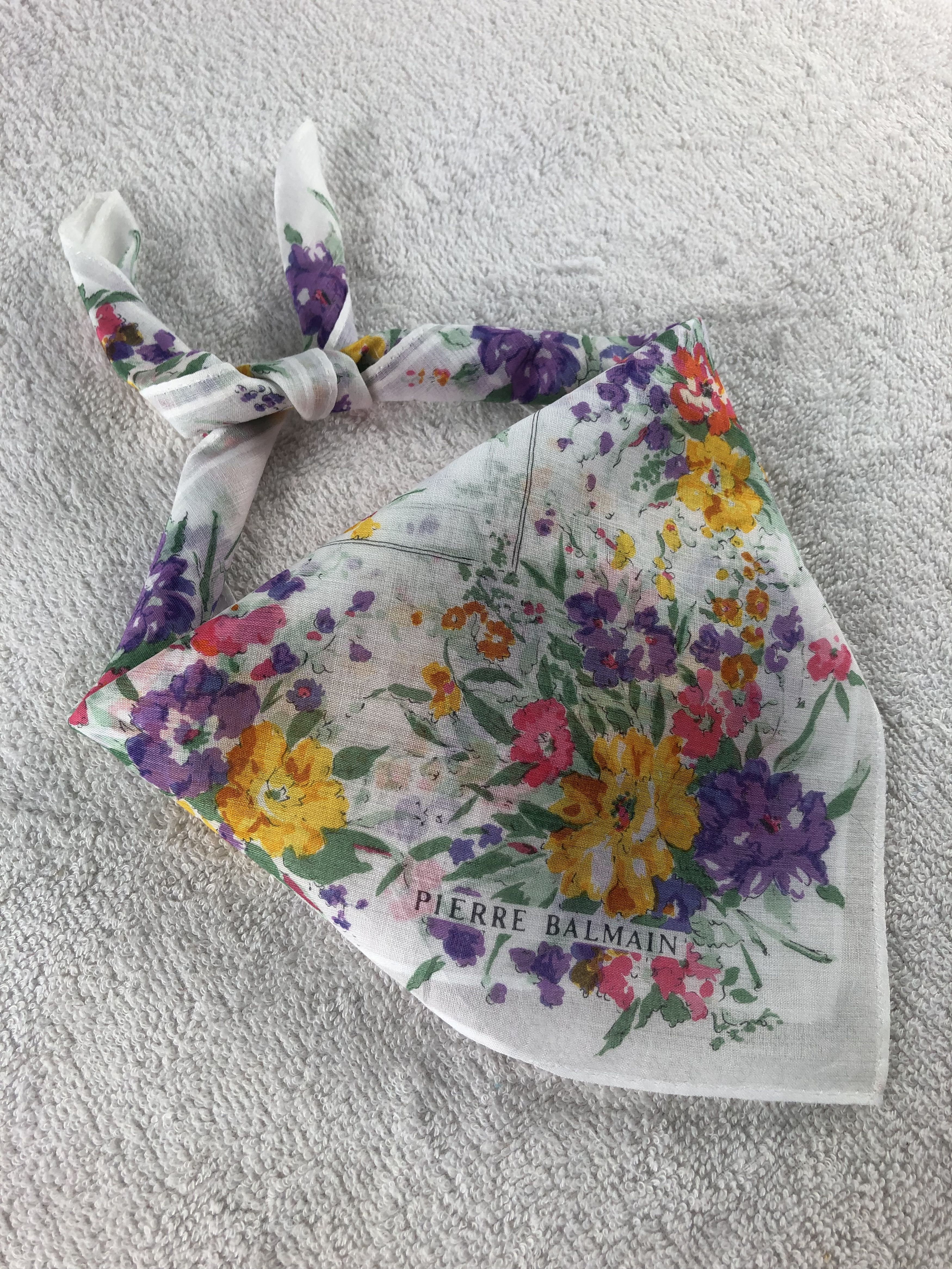 Pierre Balmain × Vintage Pierre Balmain Handkerchief / Bandana / Neckerchief Size ONE SIZE - 2 Thumbnail
