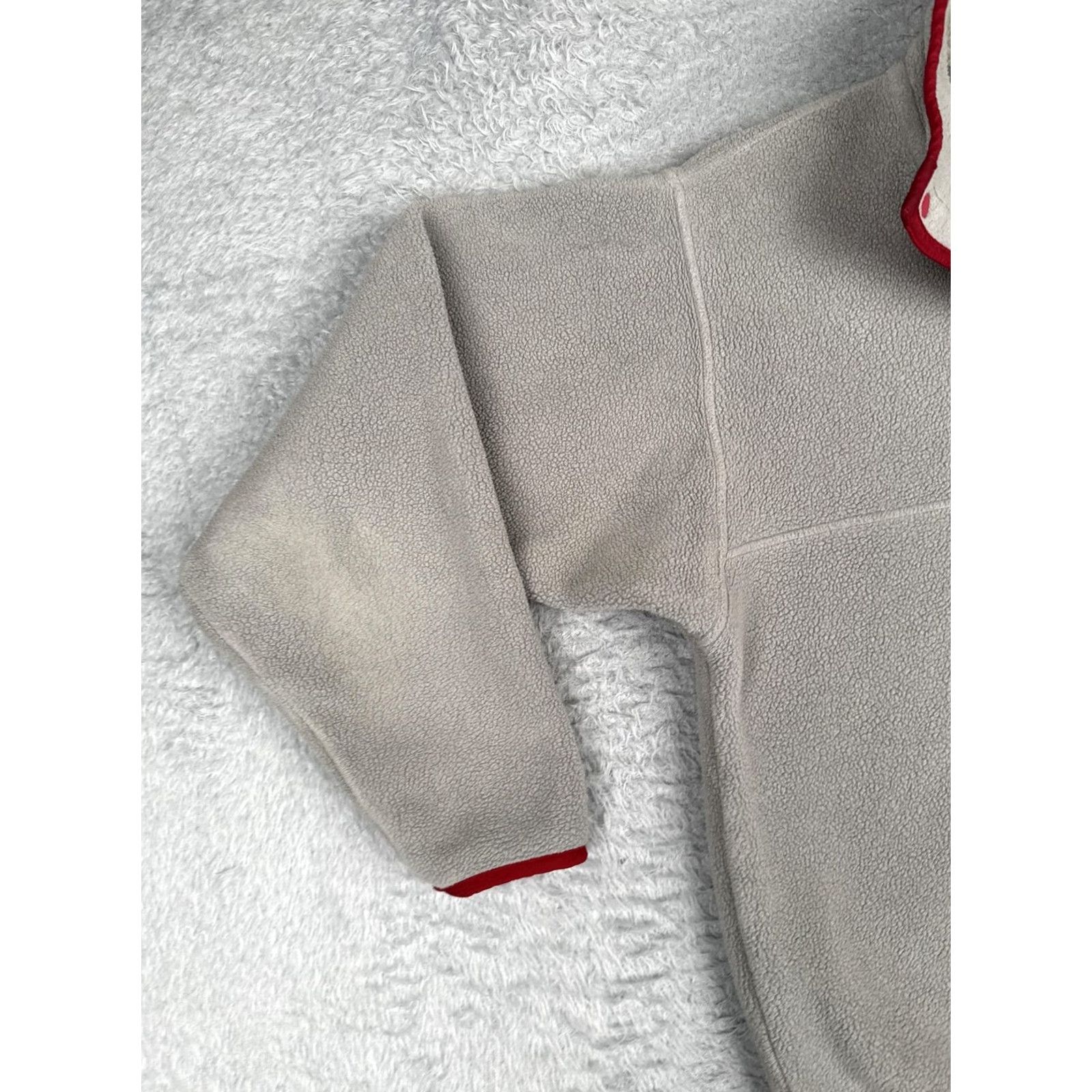 Patagonia Patagonia Sweater Mens XS Gray Fleece Snap T Pullover Chest Pocket Red Trim Size US XS / EU 42 / 0 - 3 Thumbnail