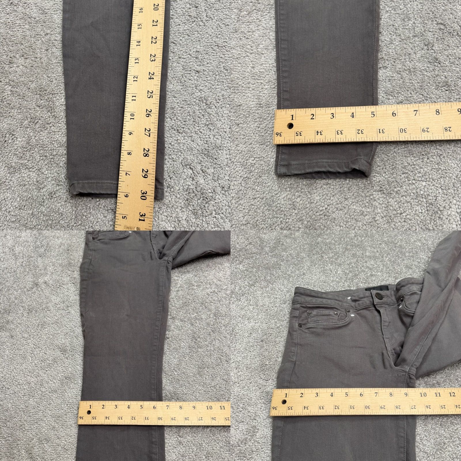 Vince Vince Riley Charcoal Wash Jeans Denim Vince Gray 29 Women's City Classic Streetwear - Jeans - Womens Size 29" - 10 Thumbnail