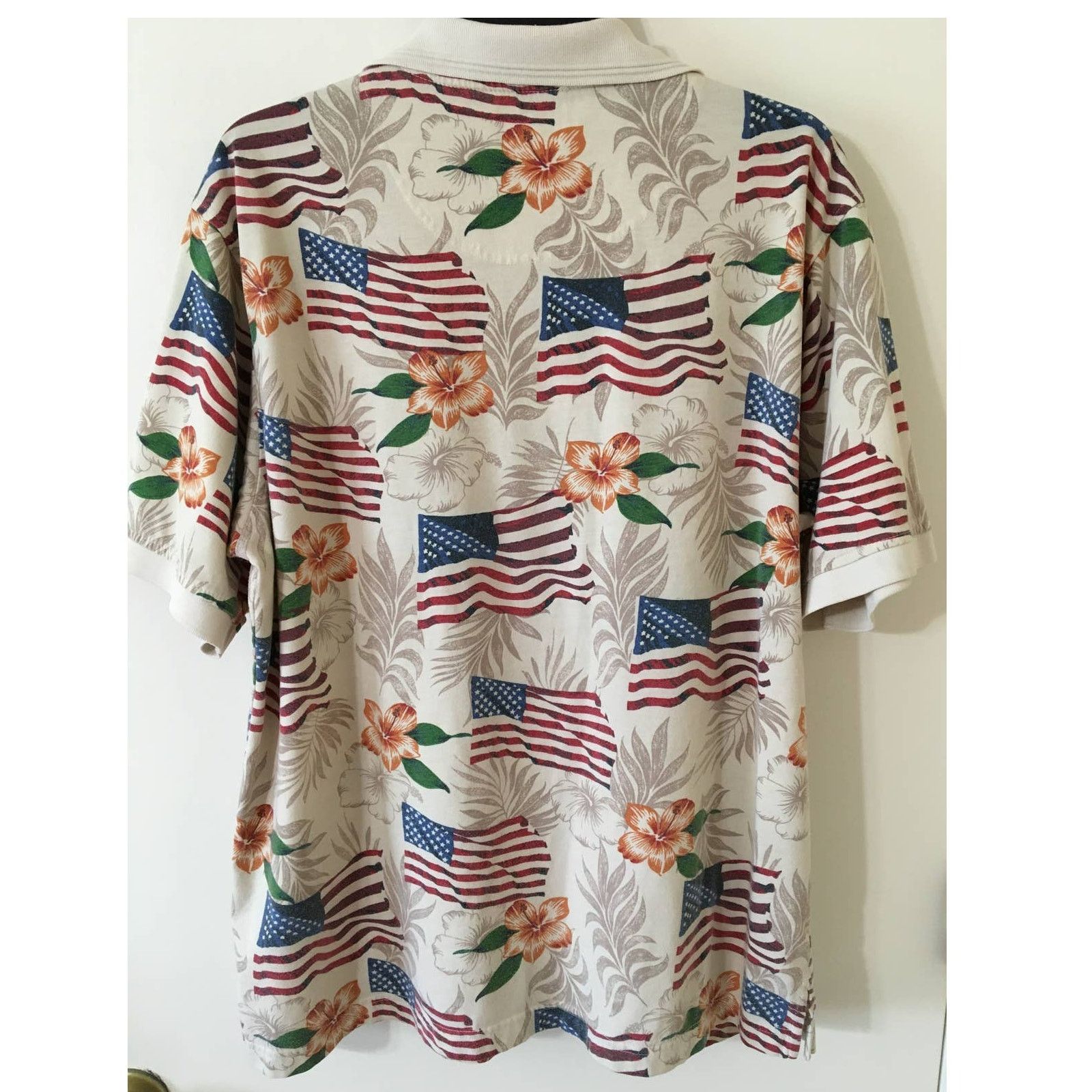 Other Windham Pointe L Hawaiin Patriotic Short Sleeve Polo Shirt Size US L / EU 52-54 / 3 - 2 Thumbnail