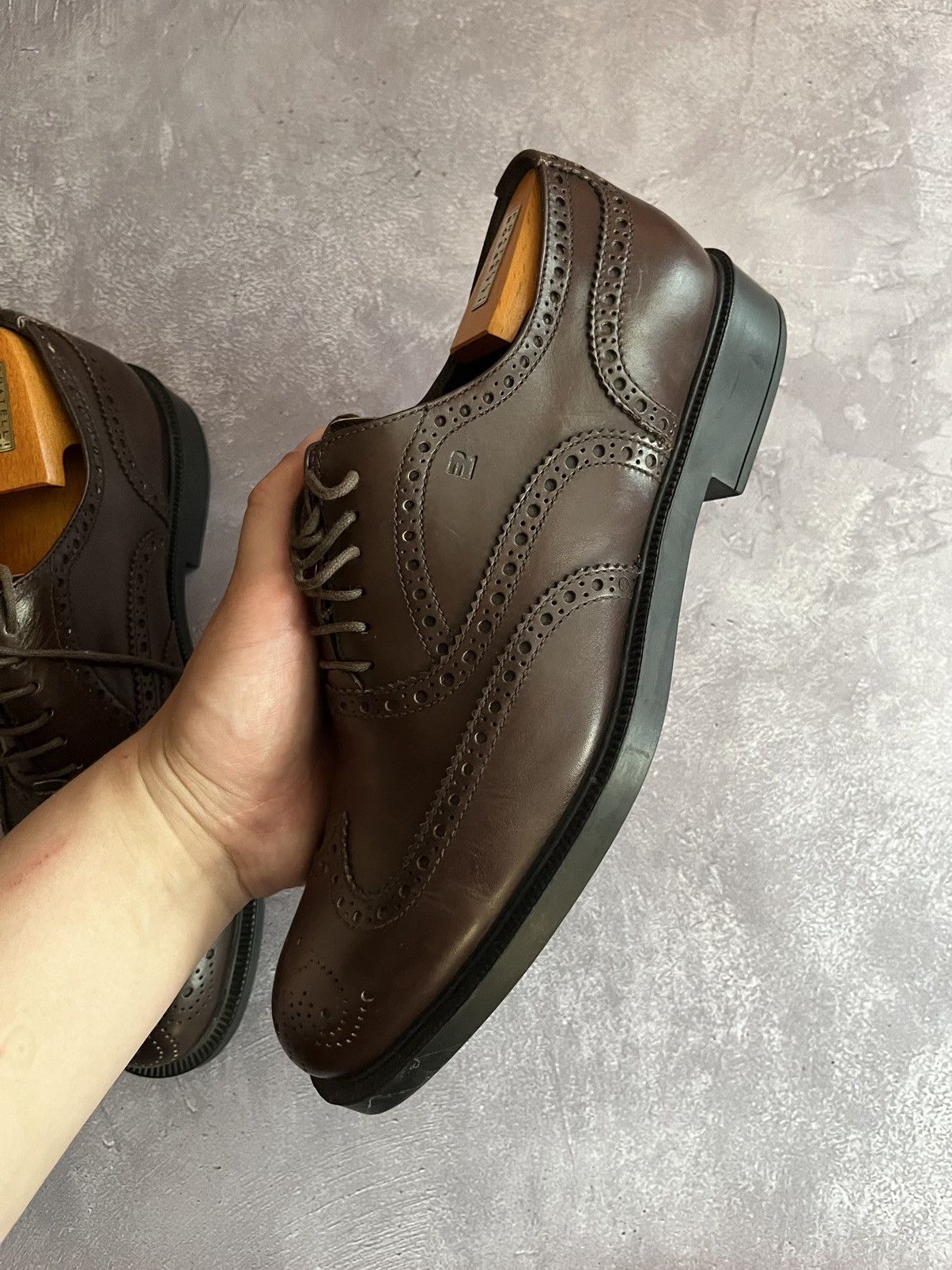 Fratelli Rossetti Fratelli Rossetti Mens Brown Leather Low Top Shoes Size 7 Size US 7 / EU 40 - 9 Thumbnail