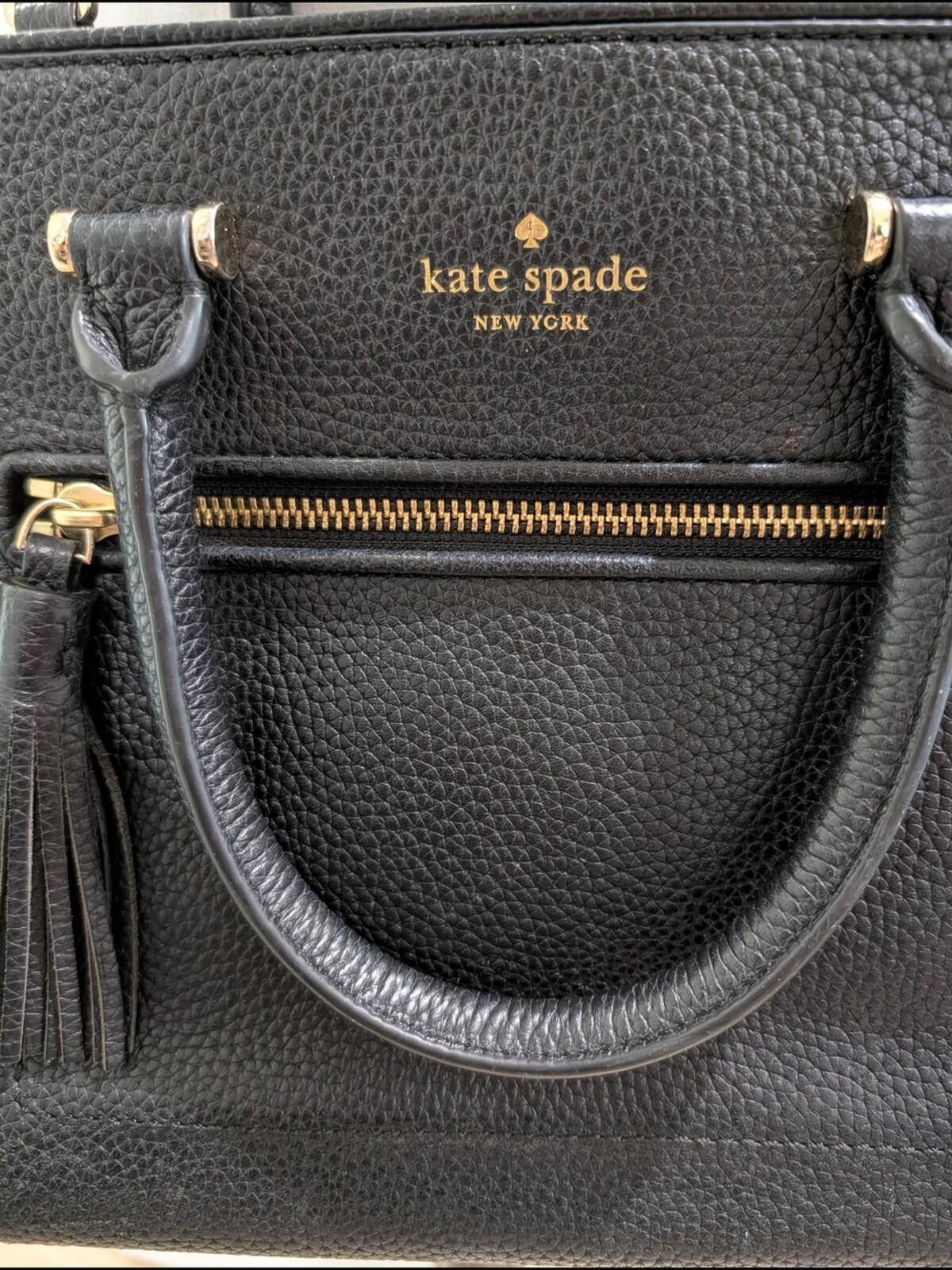 Other Kate Spade Black Leather Tassel Satchel Size ONE SIZE - 3 Thumbnail