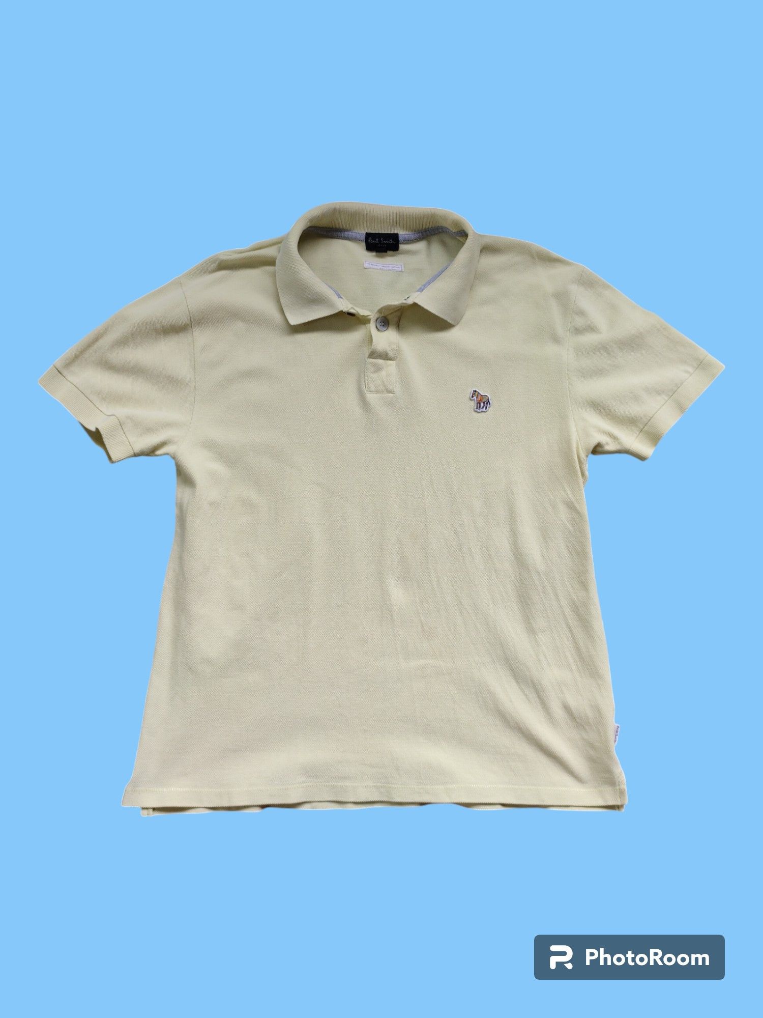 Paul Smith Paul Smith Zebra Men's Polo Shirt - Light Yellow Size US S / EU 44-46 / 1 - 1 Thumbnail