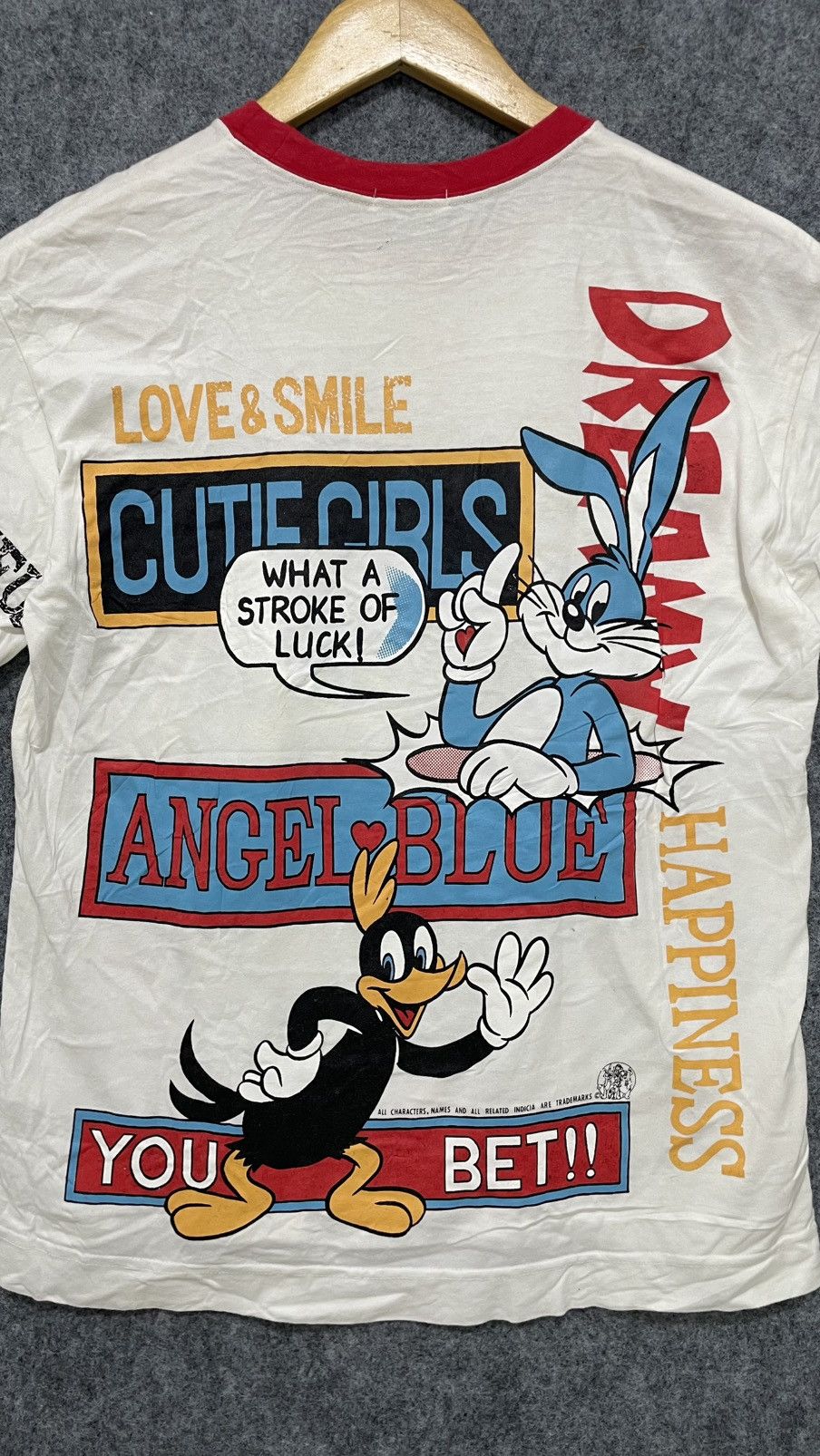 Vintage Vintage 90s Angel Blue Looney Tunes T-Shirt Size US M / EU 48-50 / 2 - 5 Thumbnail