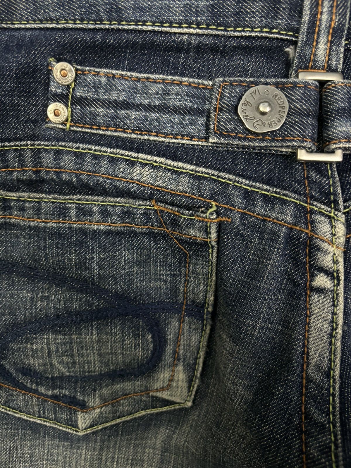 Vintage Japanese Brand Flare Wide Leg Distressed Punk Jeans