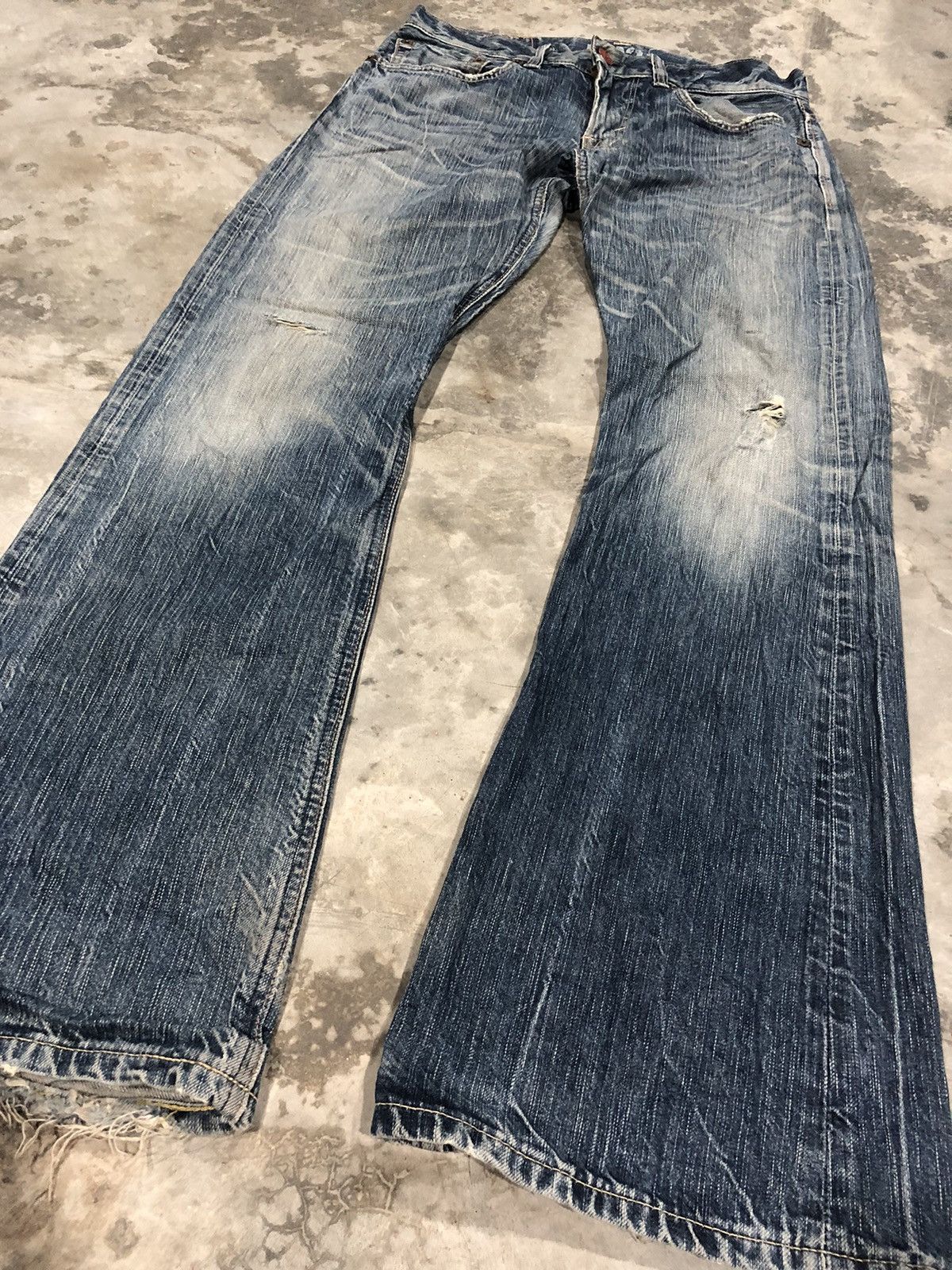 Edwin Flare ‼️ Megarare 503 Edwin Denim Jeans Size US 31 - 3 Thumbnail