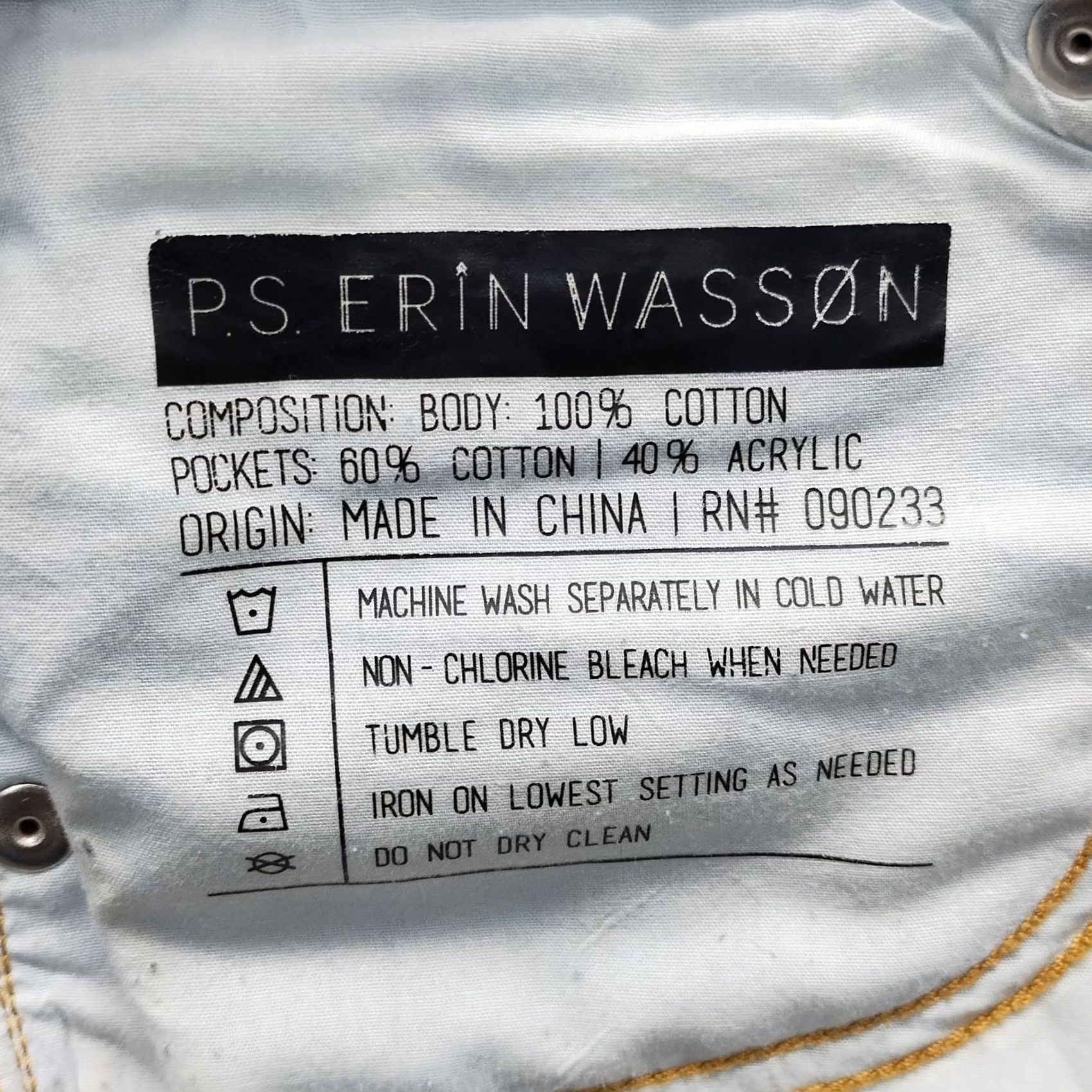 Denime P.S. Erin Wasson Womens Navy Denim Shorts 27 Distressed Frayed Hem 5-Pocket Pocket Belt Loop Cotton Casual Size 27" / US 4 / IT 40 - 4 Thumbnail