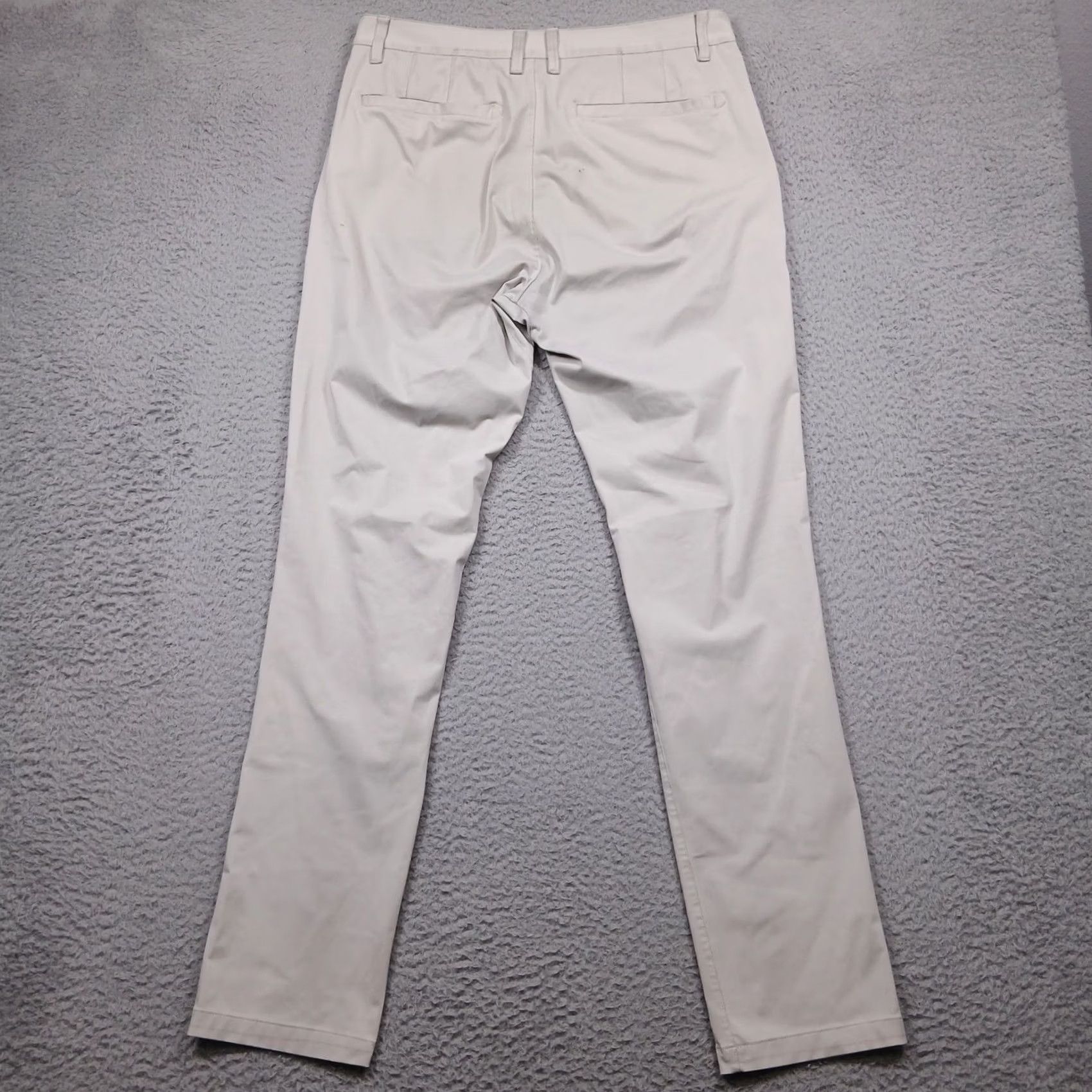 Rhone Rhone Commuter Slim Pants Men 32 Beige Slim Chino Work Travel Performance Stretch Quick Dry 5-Pocket Size US 32 / EU 48 - 3 Thumbnail