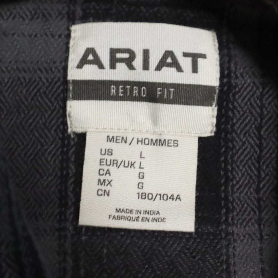 Ariat Ariat Shirt Plaid Long Sleeve Black Men L Flannel Pearl Snap Cotton Size US L / EU 52-54 / 3 - 5 Thumbnail