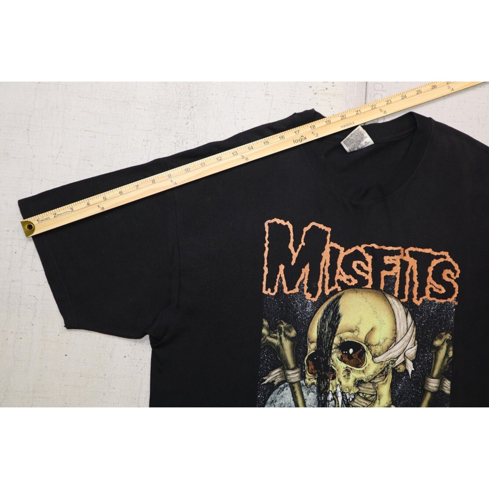Hanes Vintage 90s Misfits Pushead T Shirt Here Comes Dead Vampire Size US XL / EU 56 / 4 - 5 Thumbnail
