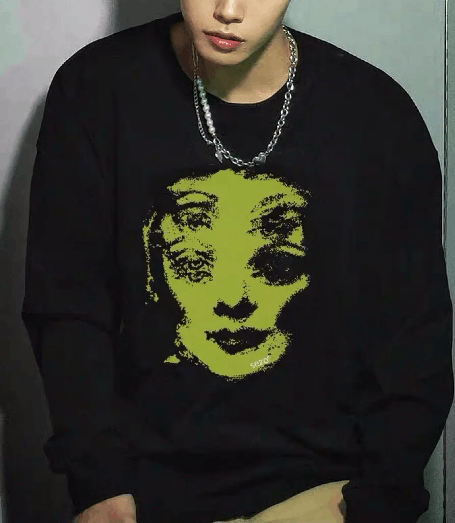 Japanese Brand × Vintage Rare fashion y2k psychedelic oversized sweatshirt Size US M / EU 48-50 / 2 - 2 Thumbnail