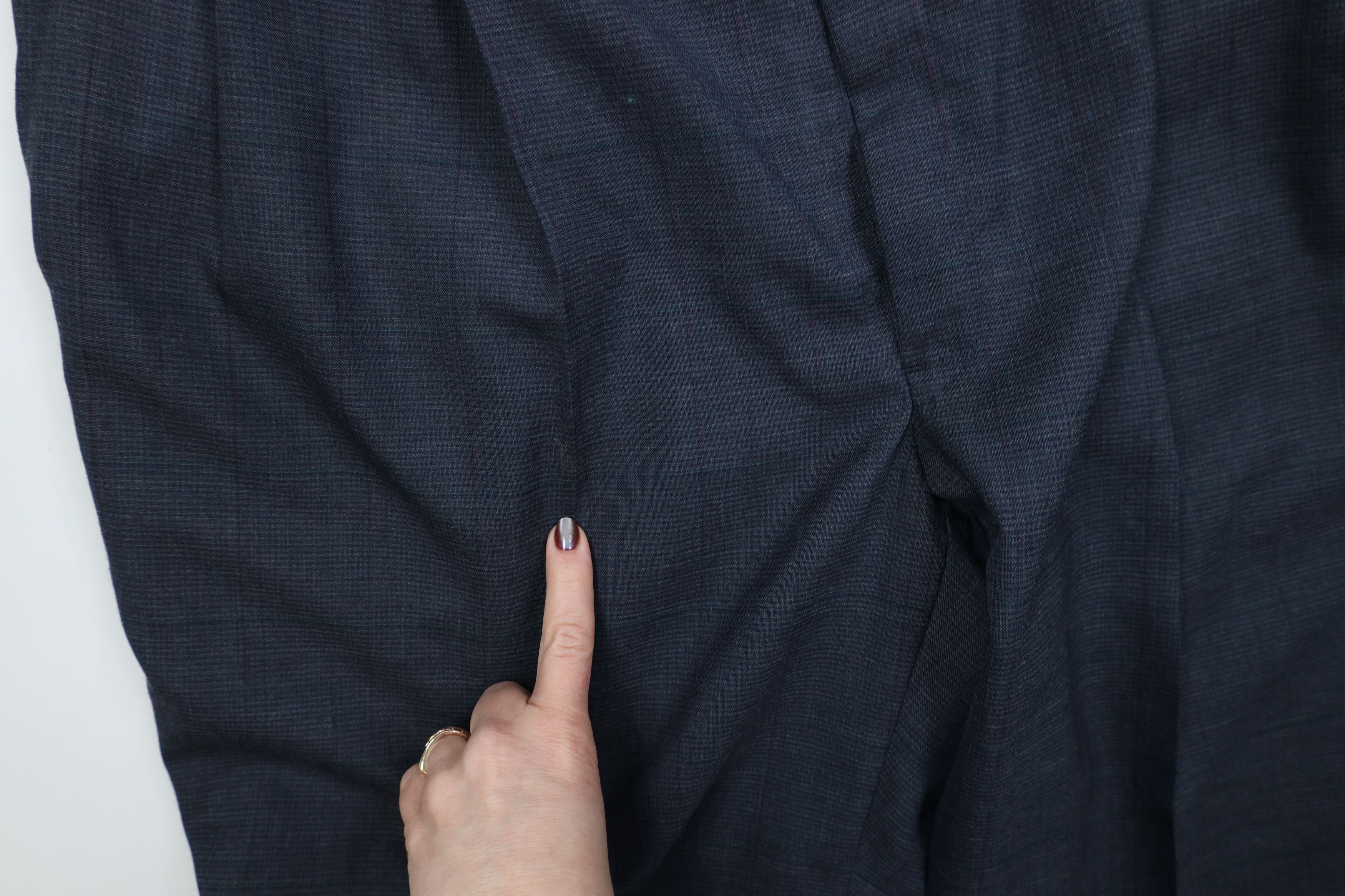 Vintage Vintage 70s Knit Wide Leg Chino Pants Houndstooth Plaid USA Size US 38 / EU 54 - 5 Thumbnail
