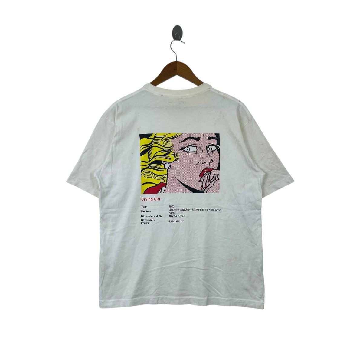 Japanese Brand Uniqlo Japan x Roy Lichtenstein Crying Girl Pop Art Te Shirt Size US M / EU 48-50 / 2 - 1 Thumbnail
