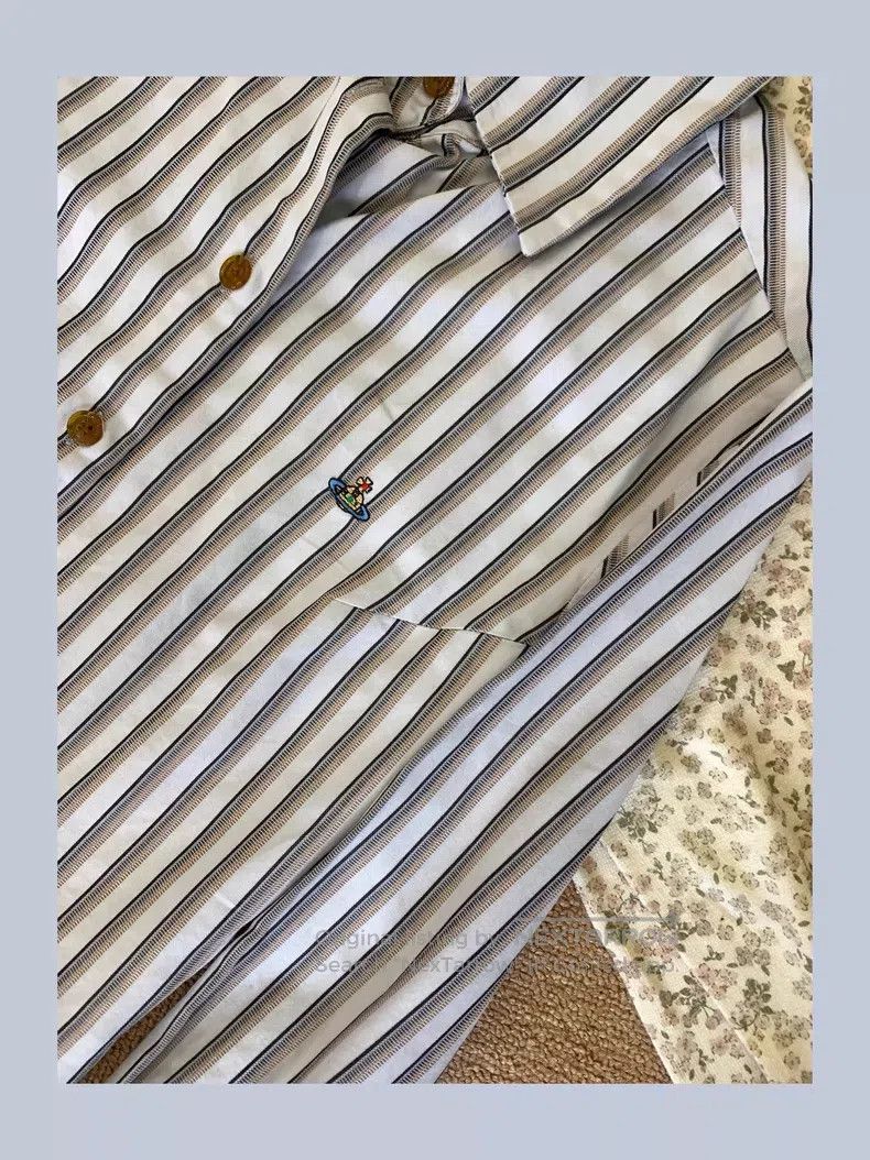 Vivienne Westwood Vivienne Westwood Striped Shirt Vintage Used Size M / US 6-8 / IT 42-44 - 5 Thumbnail