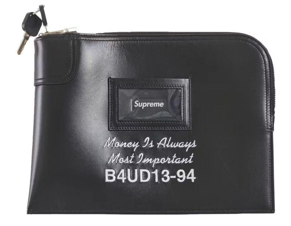 Supreme Supreme leather money bag (fw25) Size ONE SIZE - 1 Thumbnail