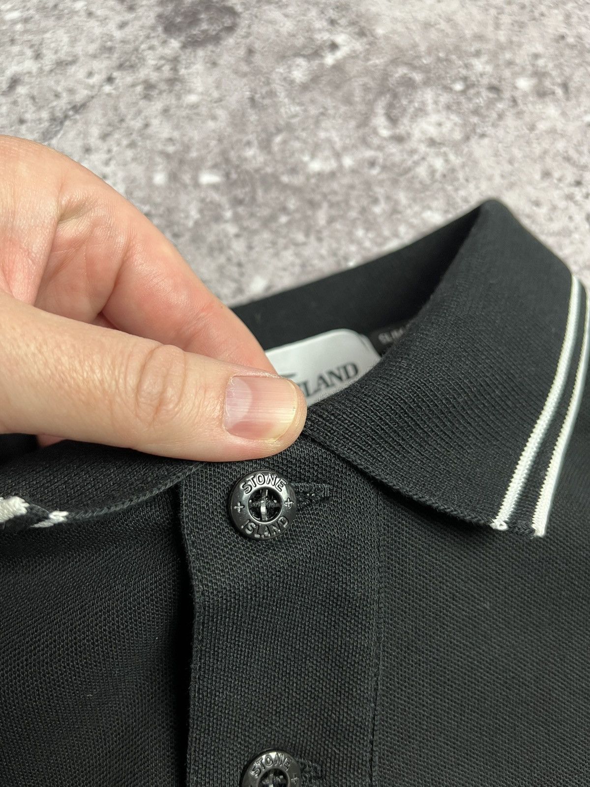 Stone Island Stone Island Patch Program Black Polo Shirt Size US L / EU 52-54 / 3 - 8 Thumbnail