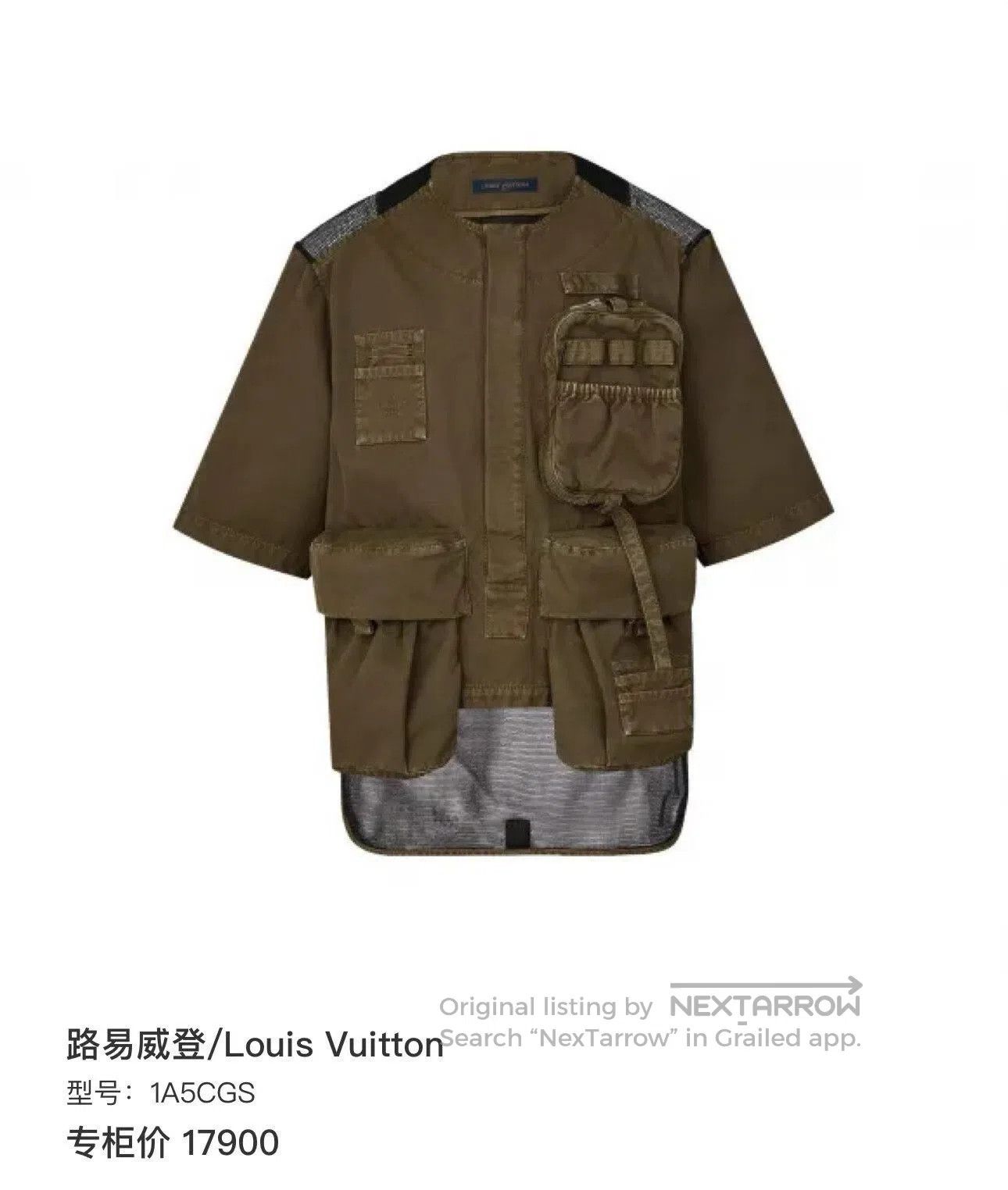 Louis Vuitton Louis Vuitton Military Green Tactical Workwear Short Sleev Size US M / EU 48-50 / 2 - 5 Thumbnail