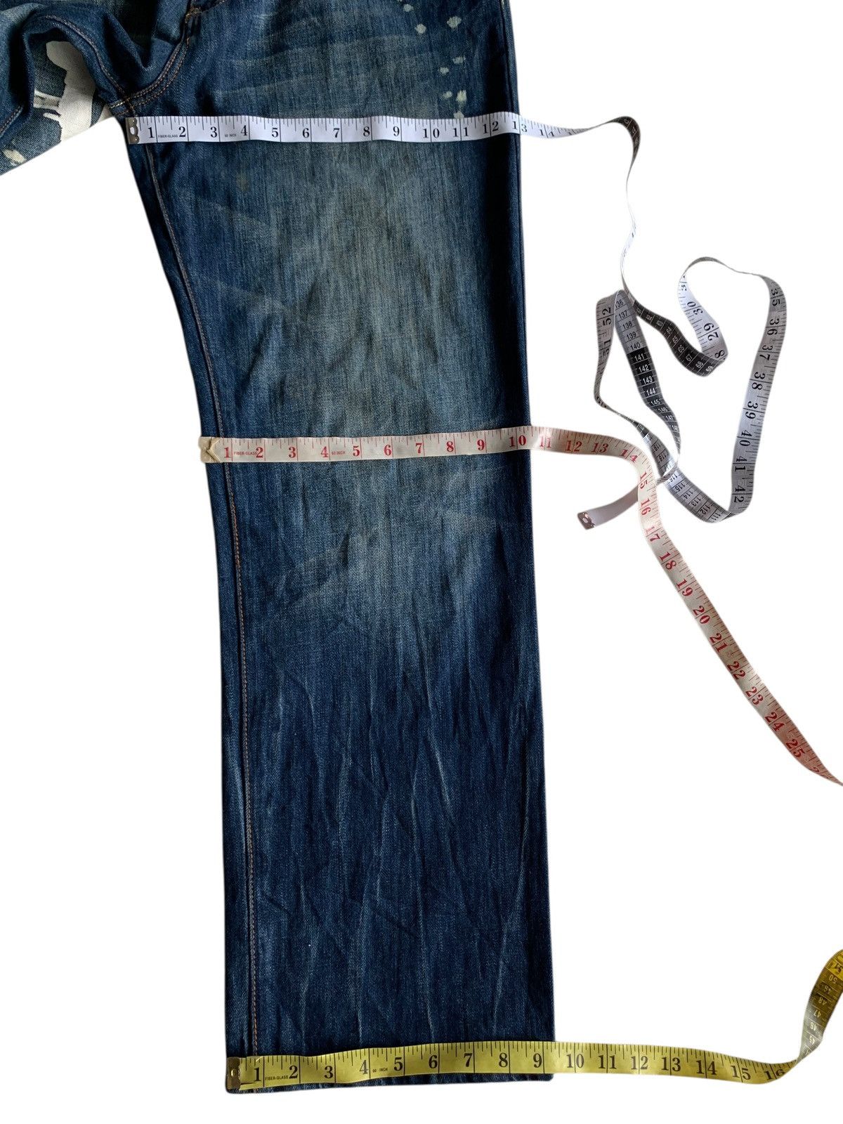 If Six Was Nine CROWN COLLECTIVE BIG SKULL PUNK JAPANESE DISTRESSED DENIM Size US 34 / EU 50 - 19 Thumbnail